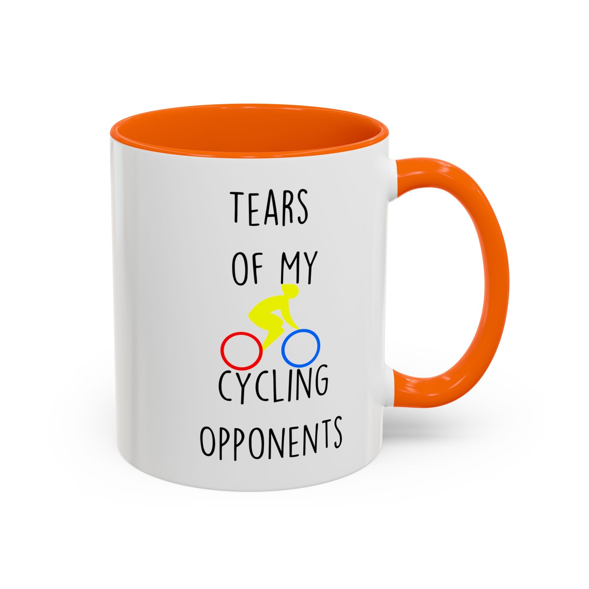 Funny Coffee Mug, Personalized Mug, Tears Of My Cycling Opponents, Accent Cup (11, 15oz), Sarcastic Mug,  Tea Coffee Cup, Gift Under 20