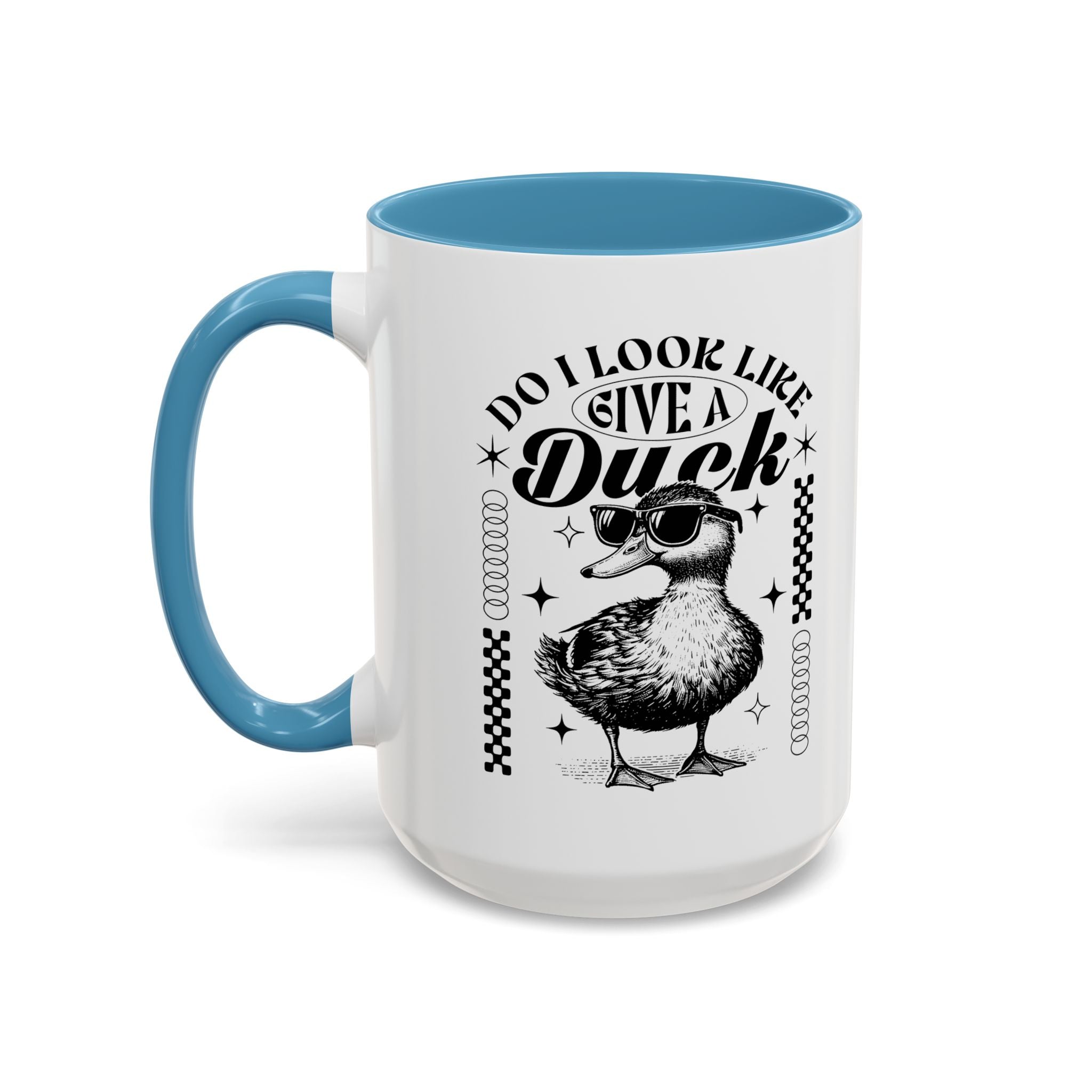 Funny Coffee Mug, Personalized Mug, Cute Do I Look Like I Give A Duck, Accent Cup (11, 15oz), Gift Under 20, White Elephant Animal Lover Cup