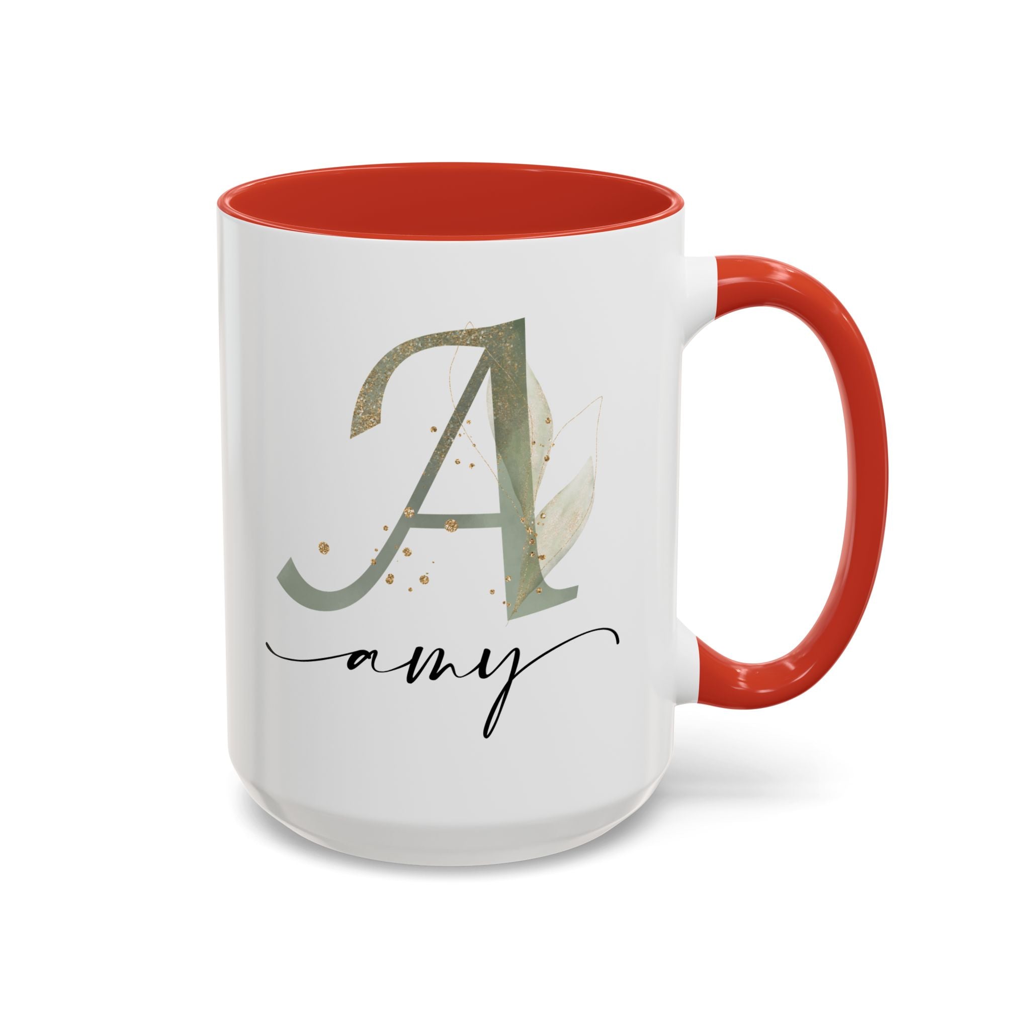 Personalized Floral Initial Coffee Mug for her, Custom Name Mug, Wedding Favor, Unique Home Décor Coffee Cup, Girlfriend Gift, Monogram Mug