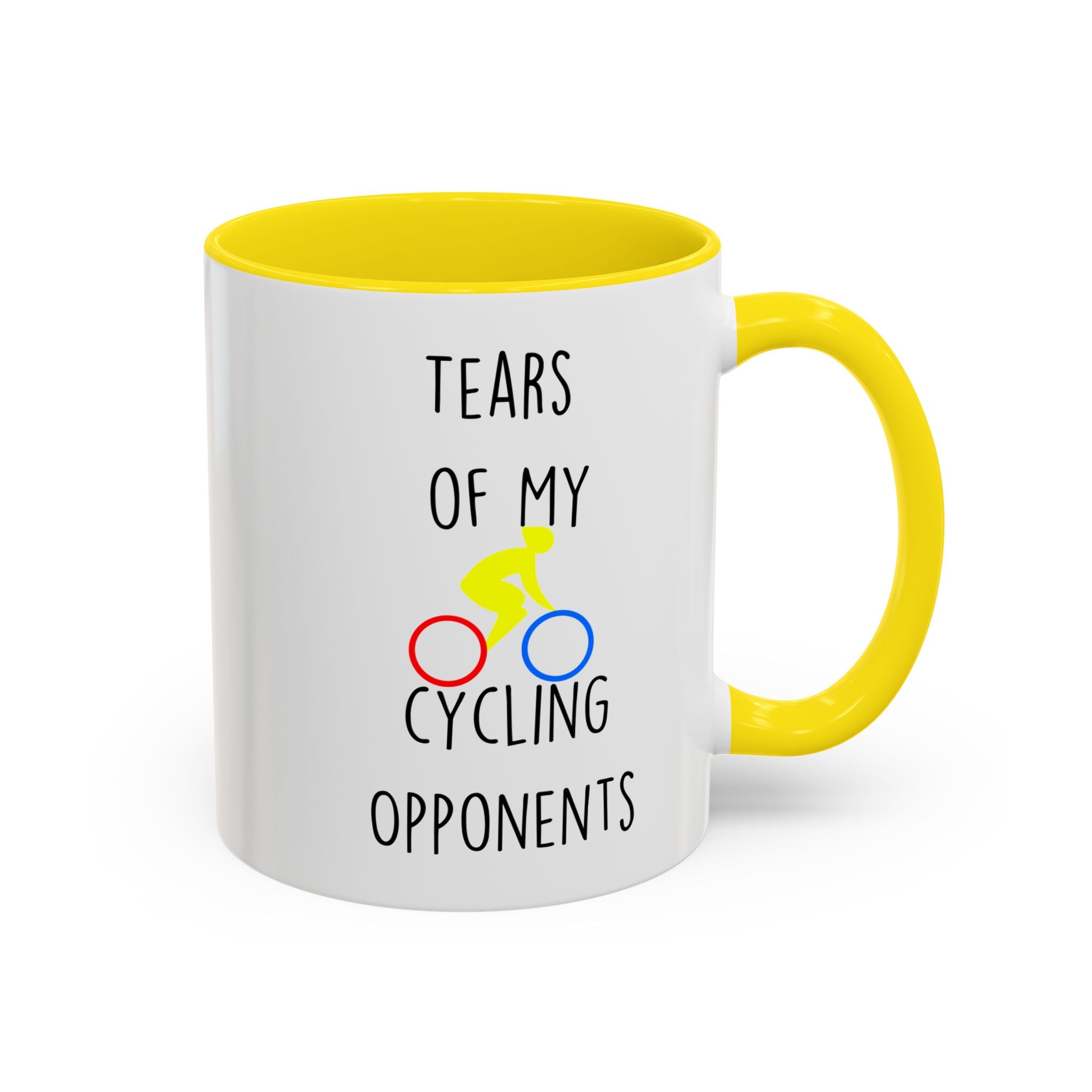 Funny Coffee Mug, Personalized Mug, Tears Of My Cycling Opponents, Accent Cup (11, 15oz), Sarcastic Mug,  Tea Coffee Cup, Gift Under 20