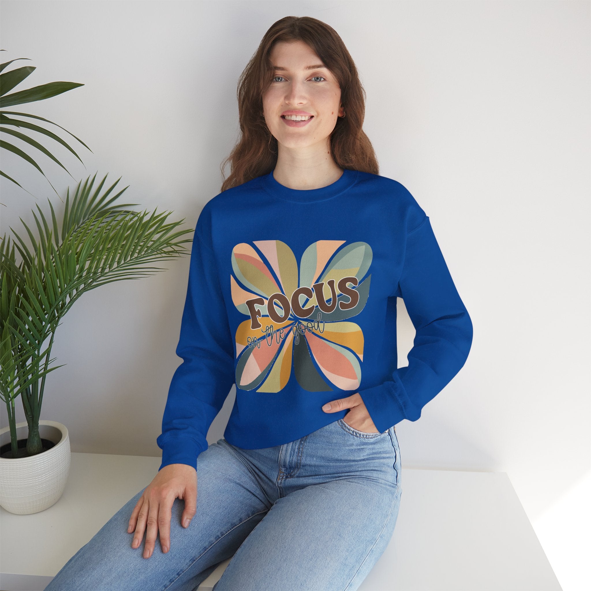 Positive Vibes Sweatshirt, Inspirational Jumper, Motivational Pullover, Good Vibes Apparel, Focus on the Good Shirt