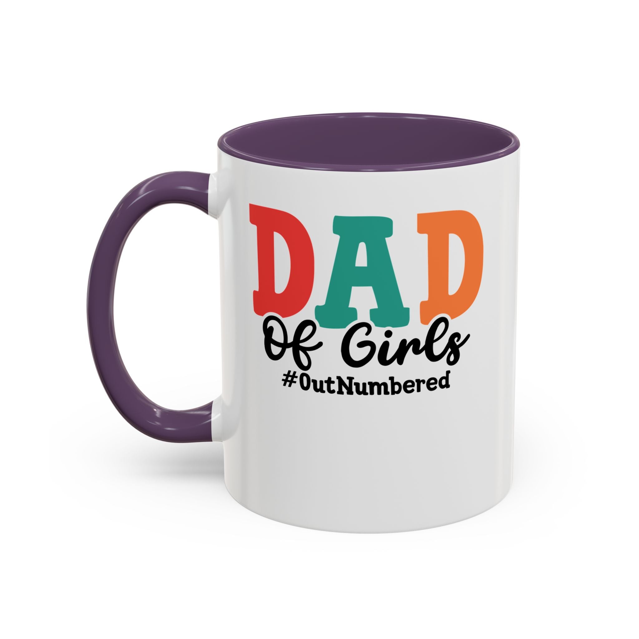 Dad of girls #outnumbered Mug - Funny Dad Gift