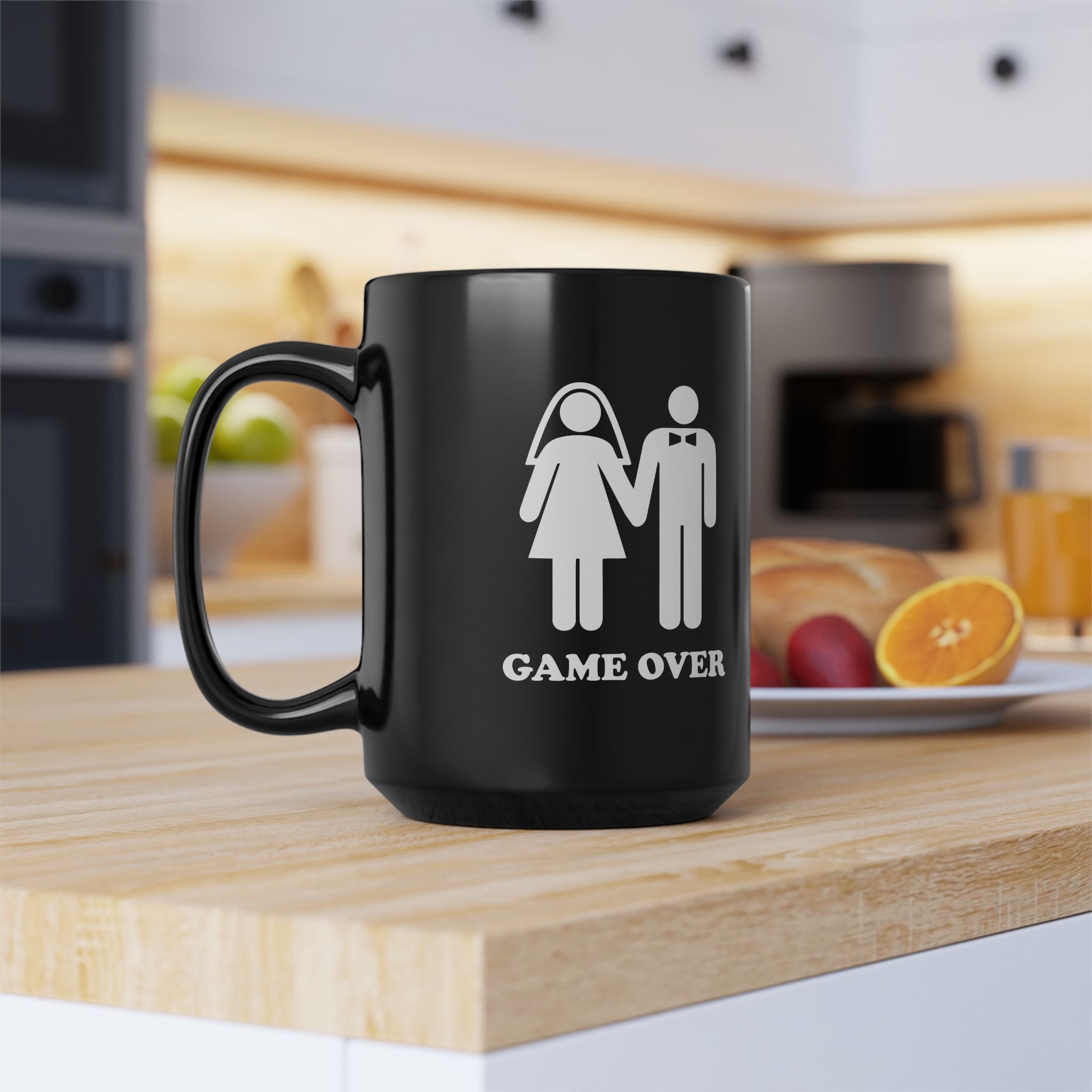 Game Over | Funny Coffee Mug, Sarcastic Tea Cup, Unique Gift Idea