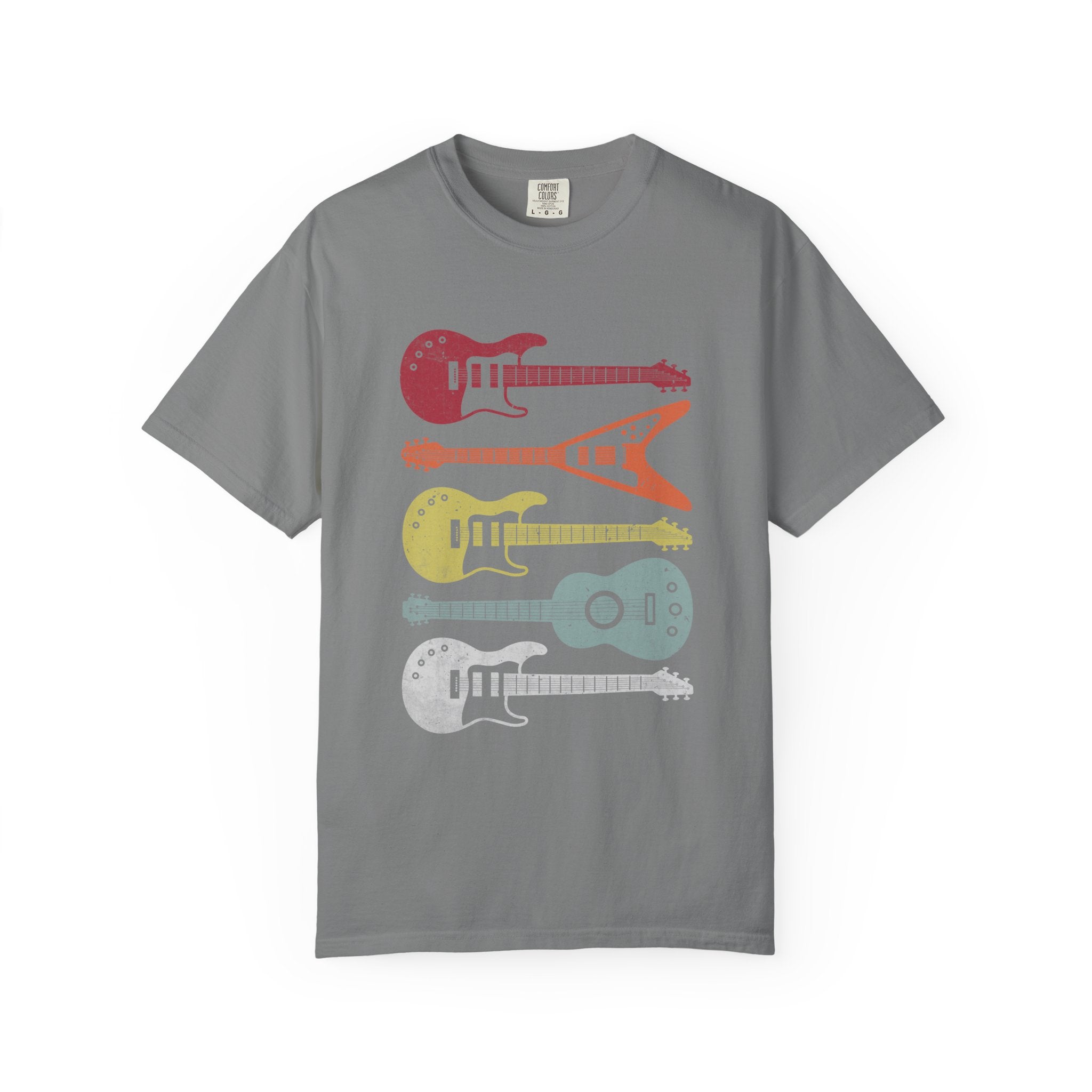 Retro Guitar T-shirt — Calm Positive Healing Music Vibes