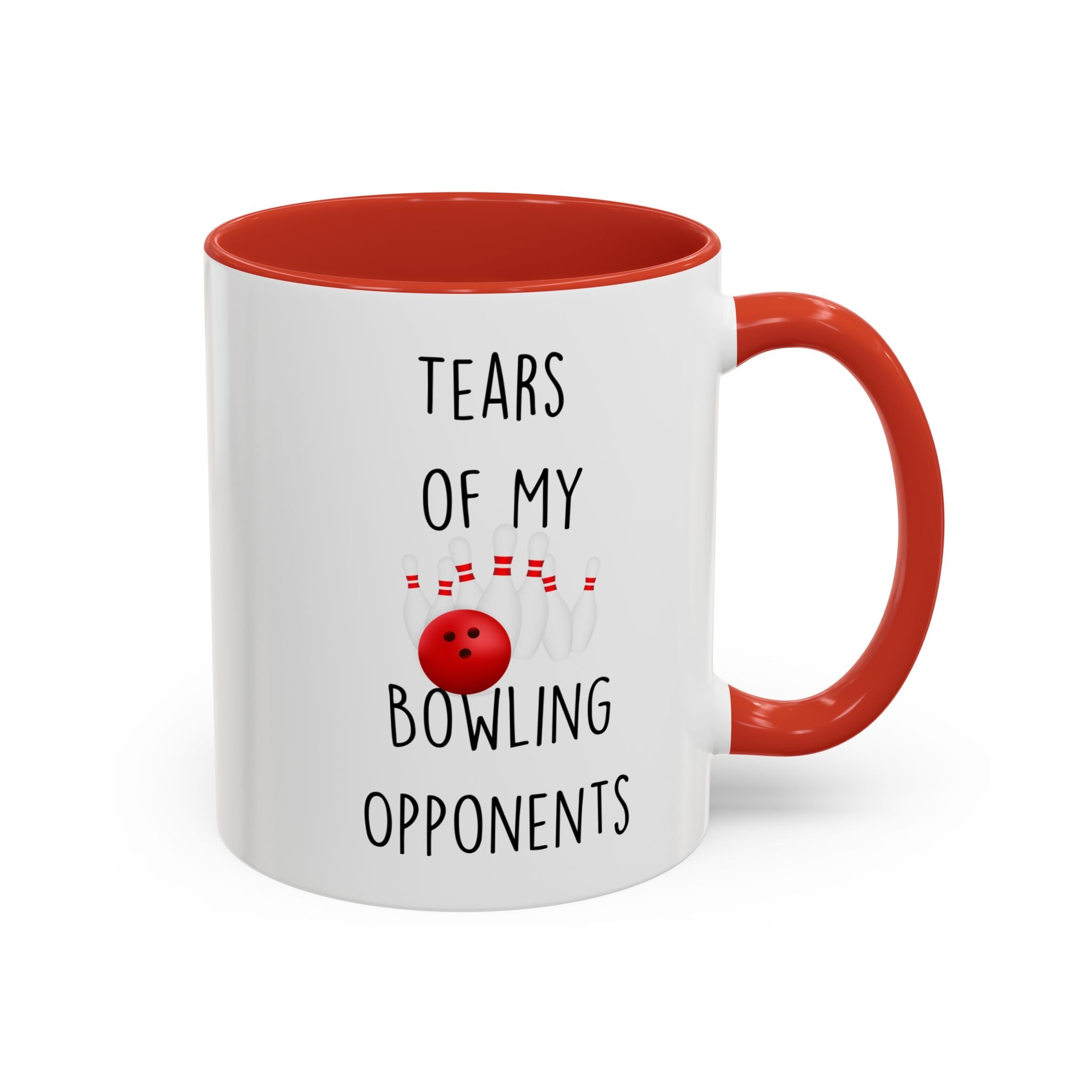 Funny Coffee Mug, Personalized Mug, Tears Of My Bowling Opponents, Accent Cup (11, 15oz), Sarcastic Mug,  Tea Coffee Cup, Gift Under 20