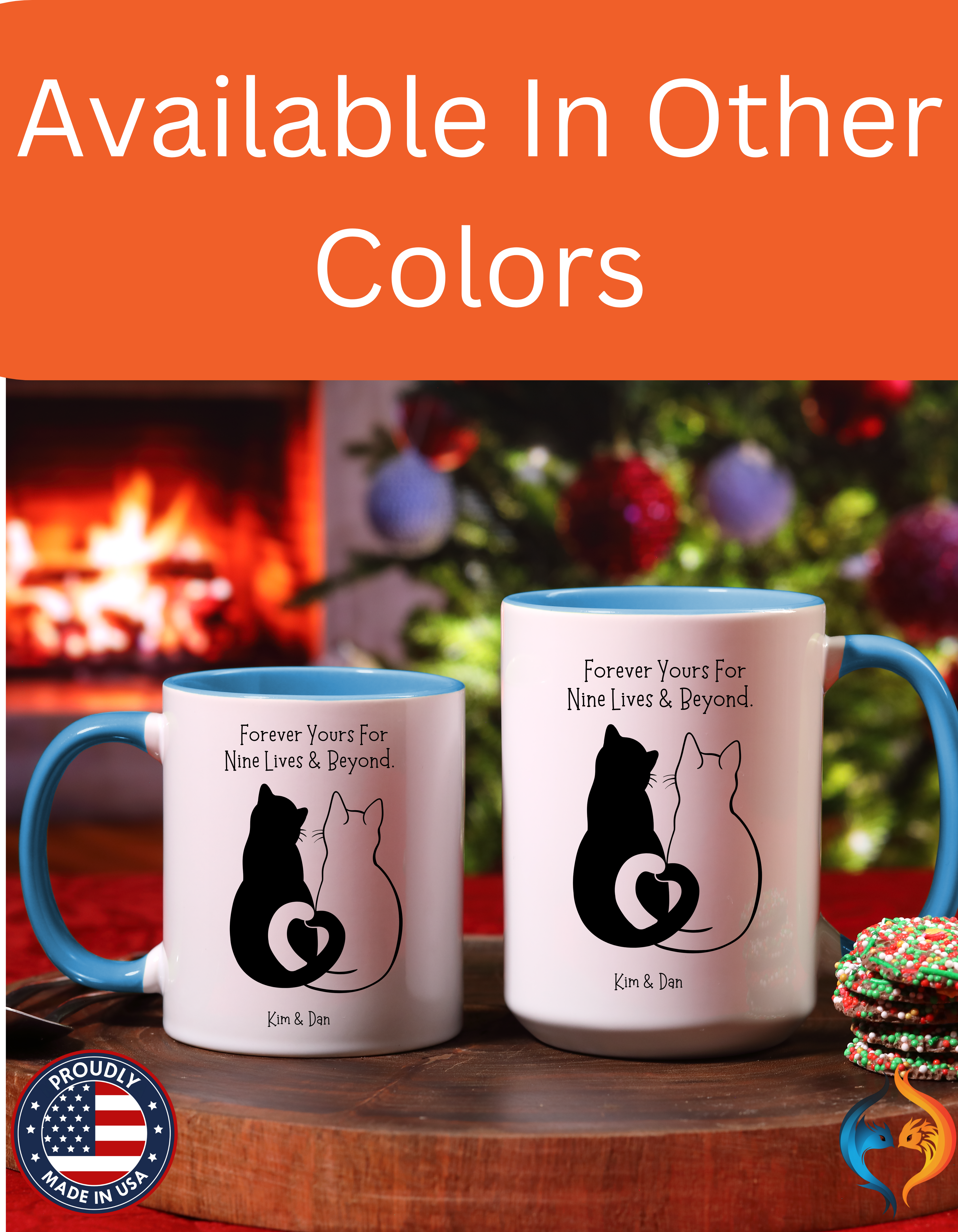 Forever Yours For Nine Lives And Beyond Romantic Mug Lifestyle Mockup | Nutty Designs