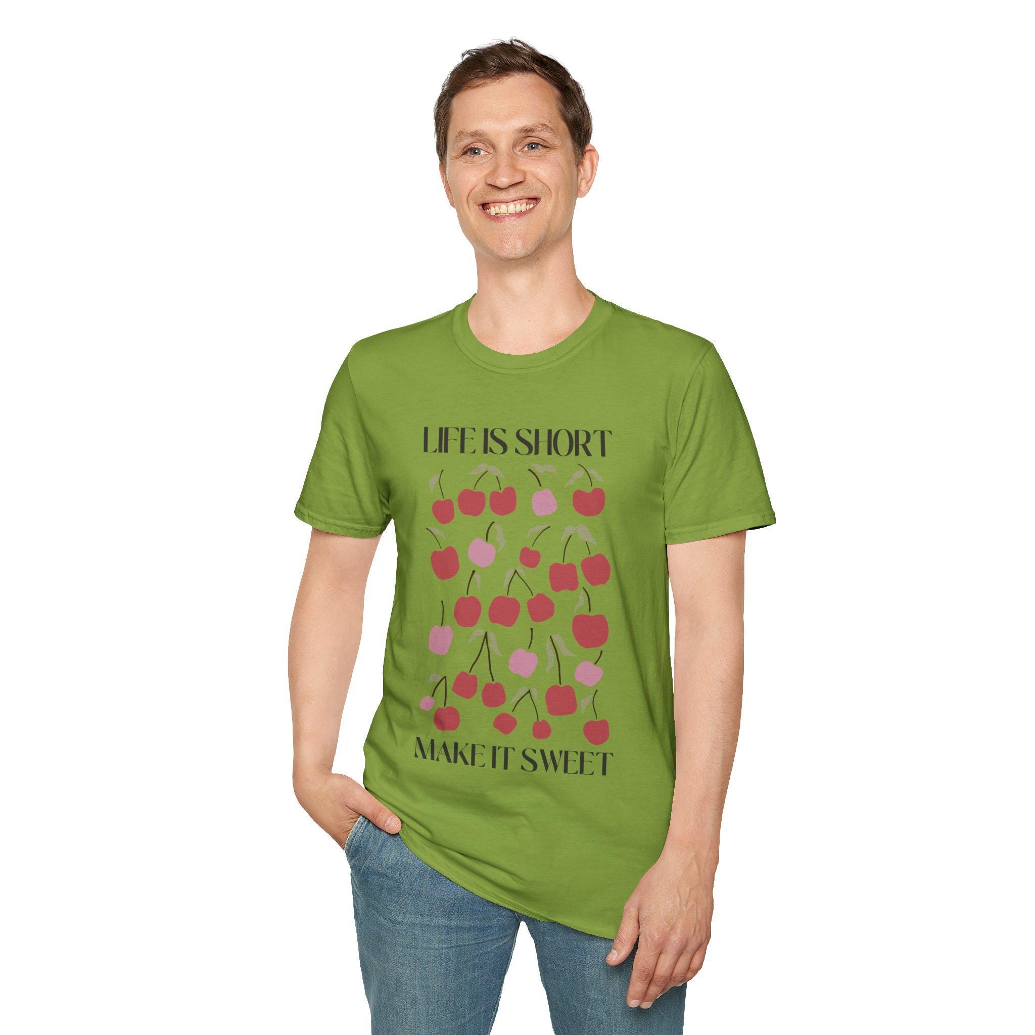 Life is Short Cute Shirt, Motivational Party Vacation Tee, Gift for Him & Her - Sweet Positive Vibes