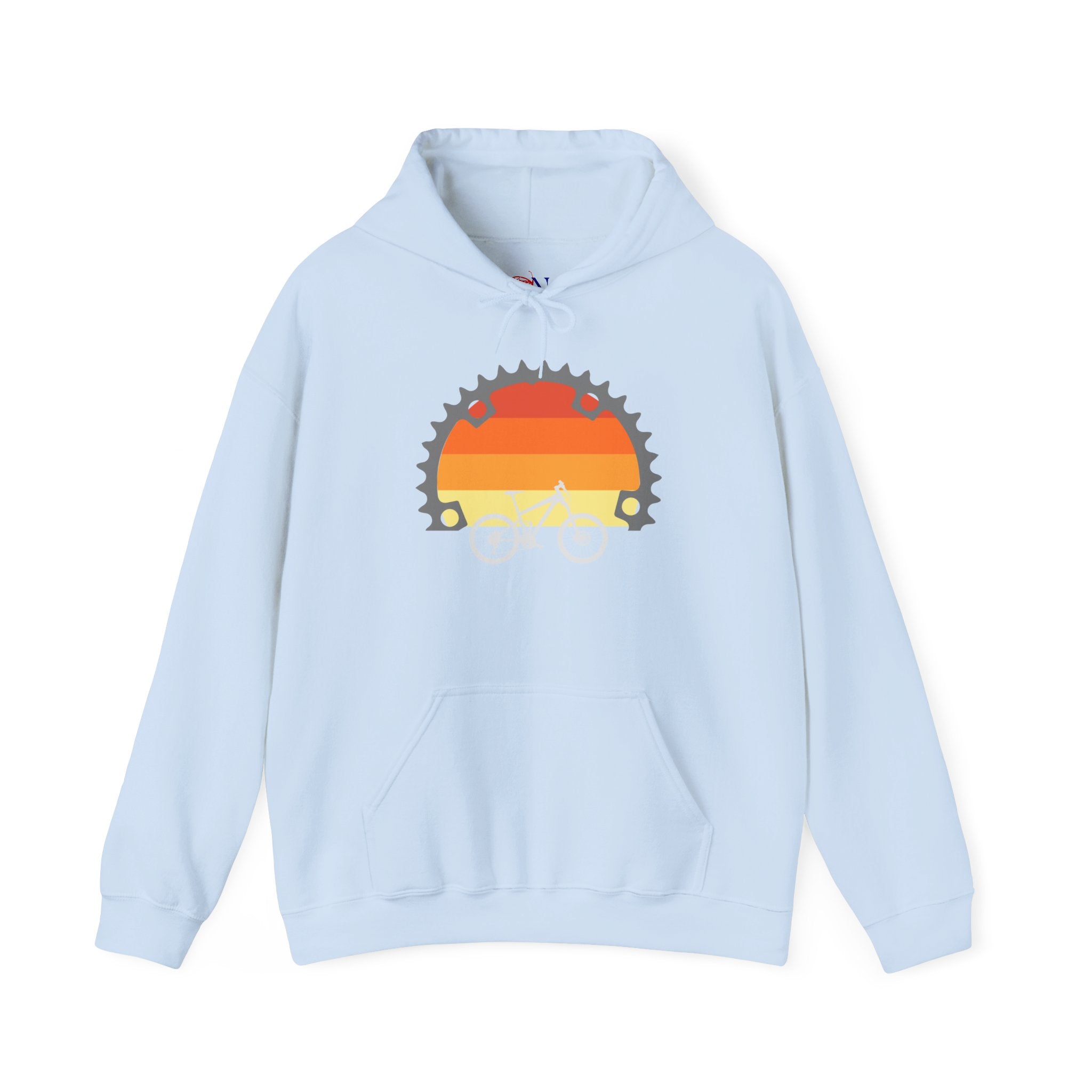Retro Sunset Bicycle Gear Hoodie
