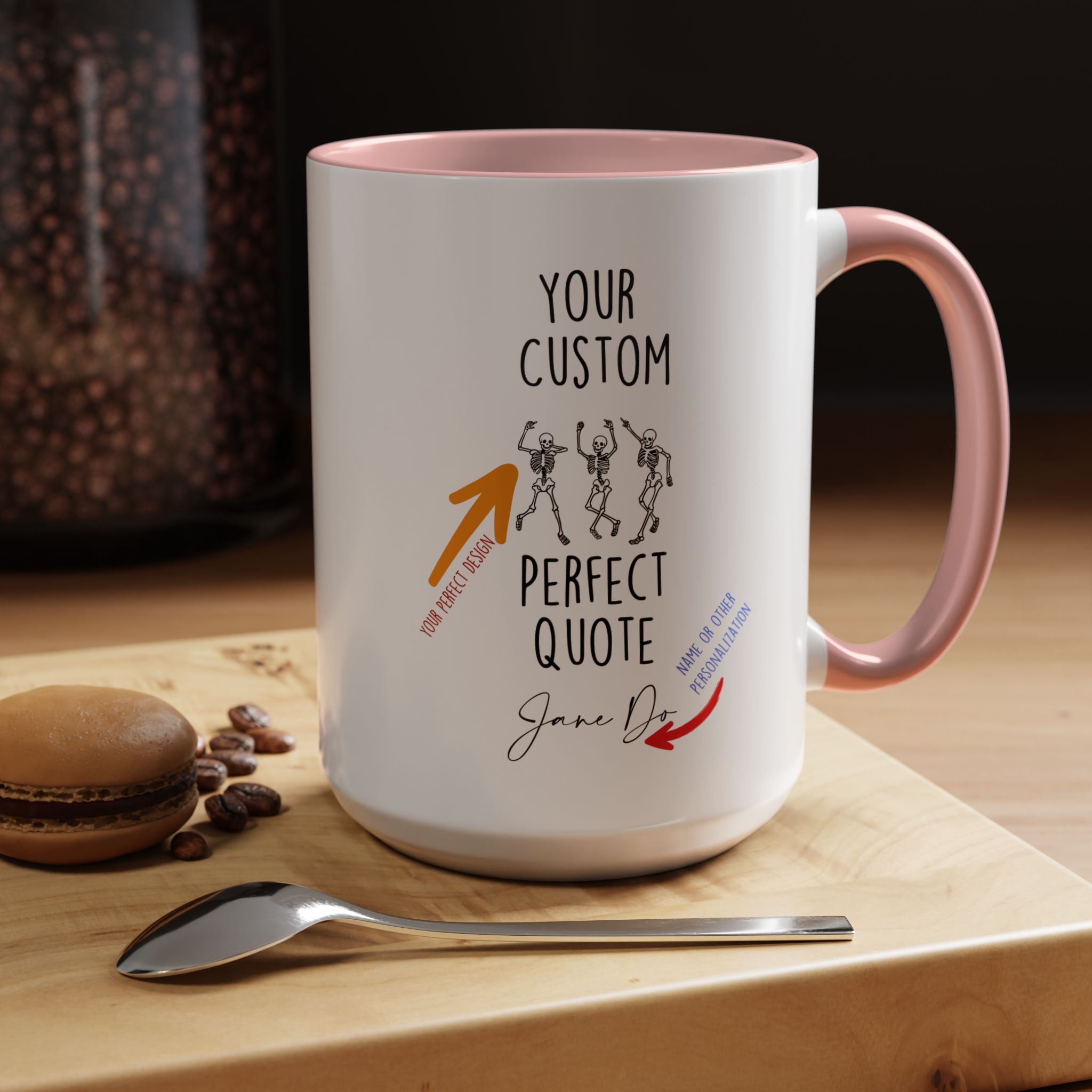 Your Custom Mug, Personalized Mug, Accent Coffee Cup (11, 15oz)