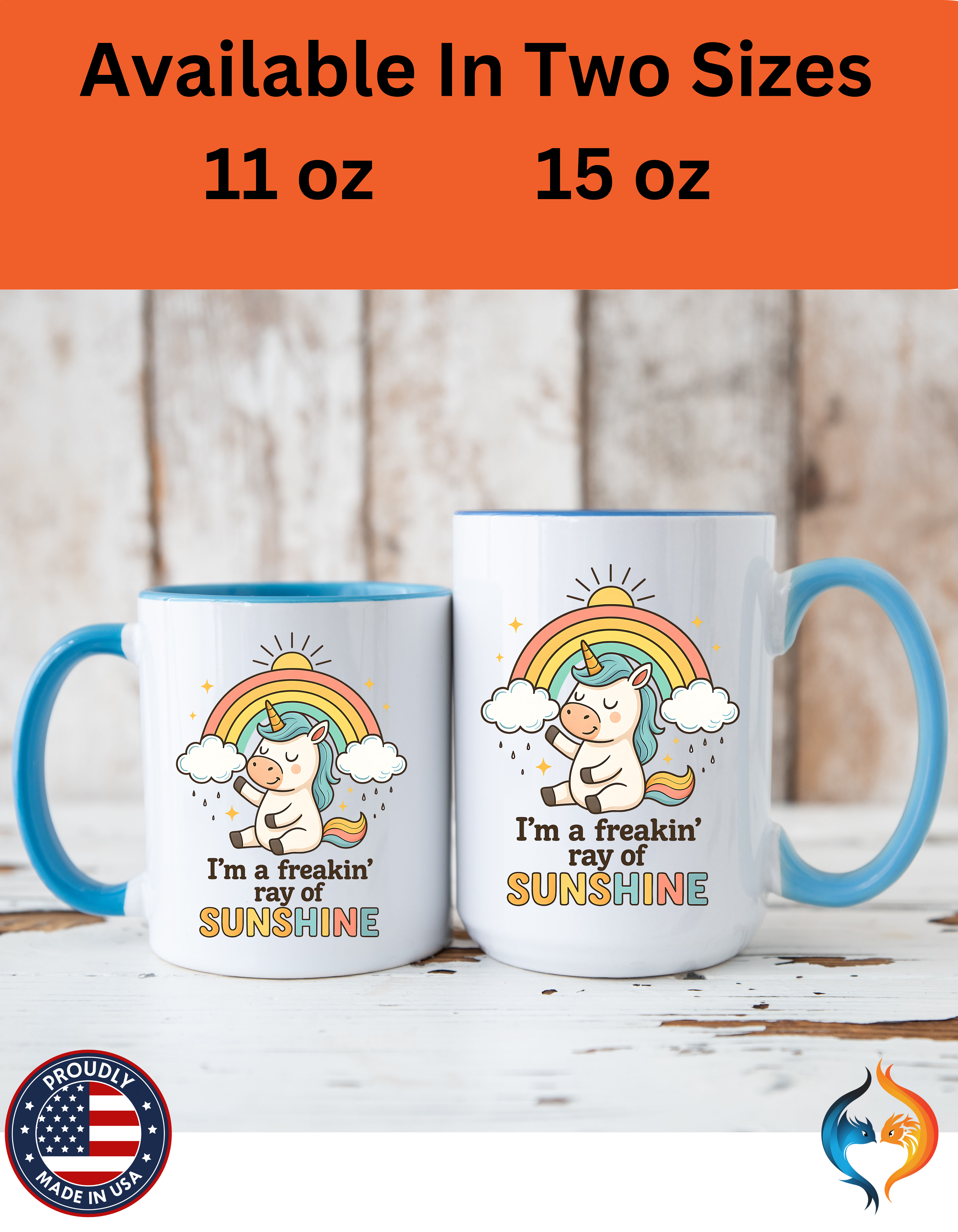 Freaking Ray of Sunshine Mug Product Photo | Nutty Designs