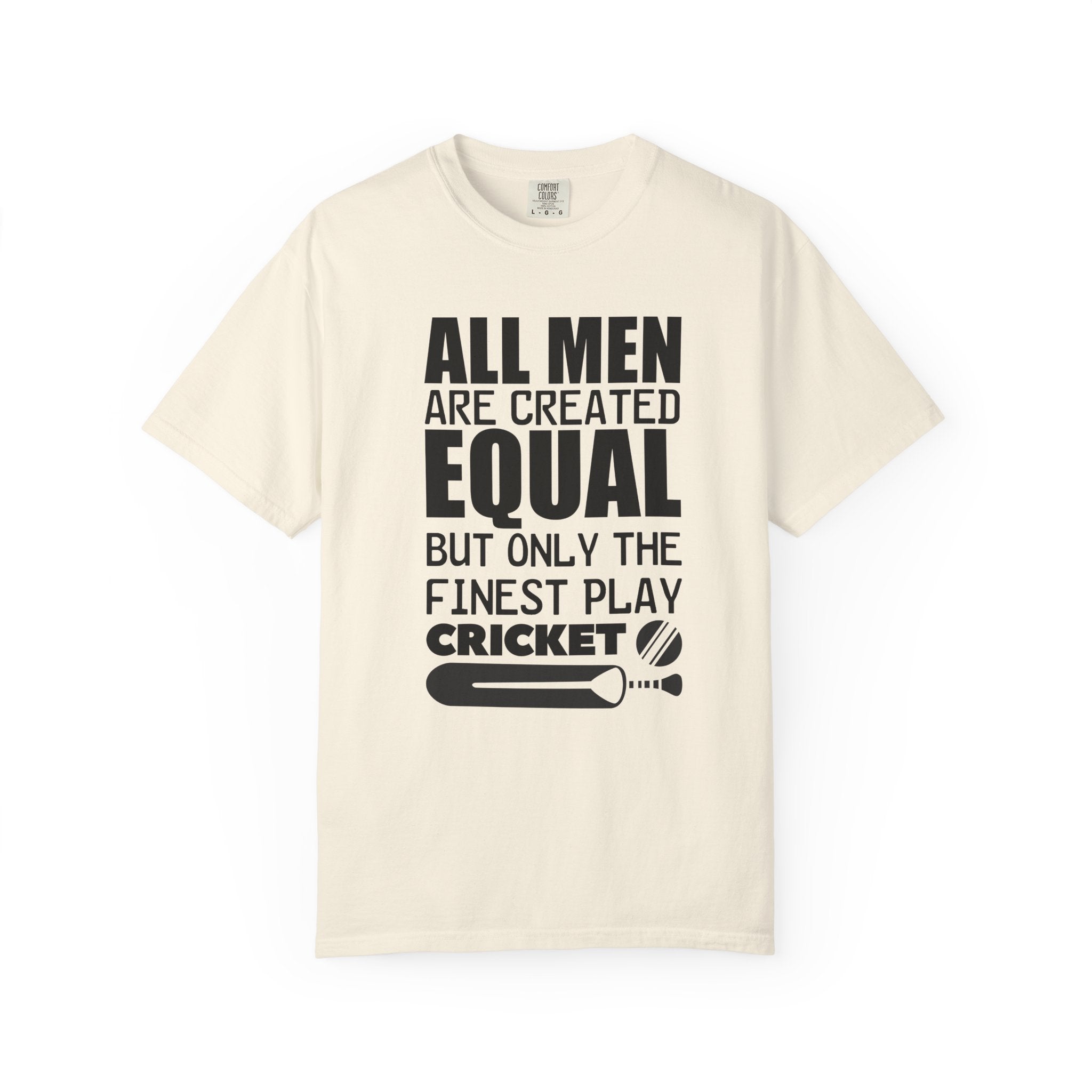 All Men Are Created Equal But Only The Finest Play Cricket, Desi funny Cricket lover gift tshirt, IPL/T20 world cup tees Unisex T-shirt