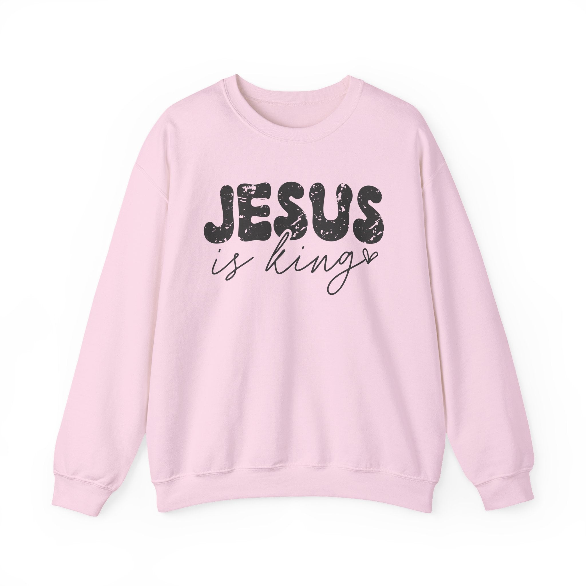 Christian Jesus Is King Crewneck Sweatshirt, Religious Christian Faith Jumper, Unisex Sweatshirts, Christian Apparel, Religious Top, King of