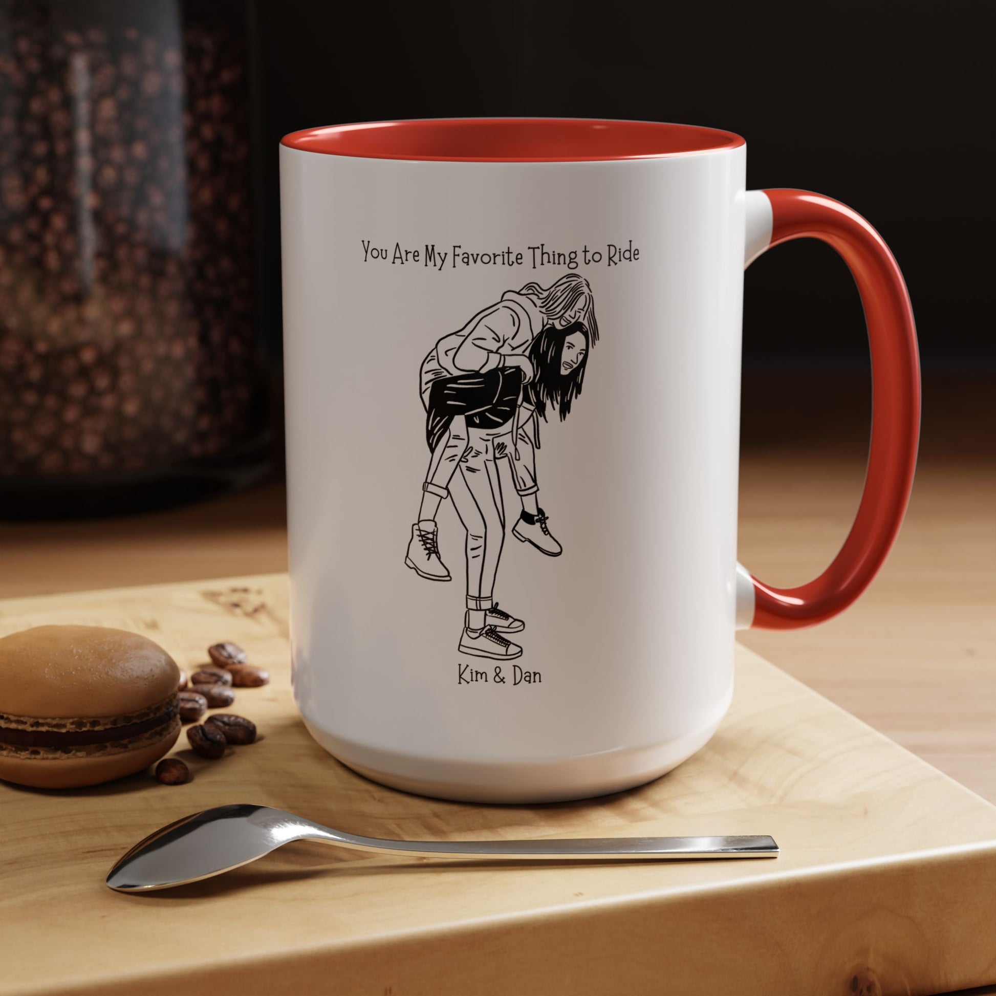 You Are My Favorite Thing To Ride Dirty Valentine Mug Lifestyle Mockup | Nutty Designs
