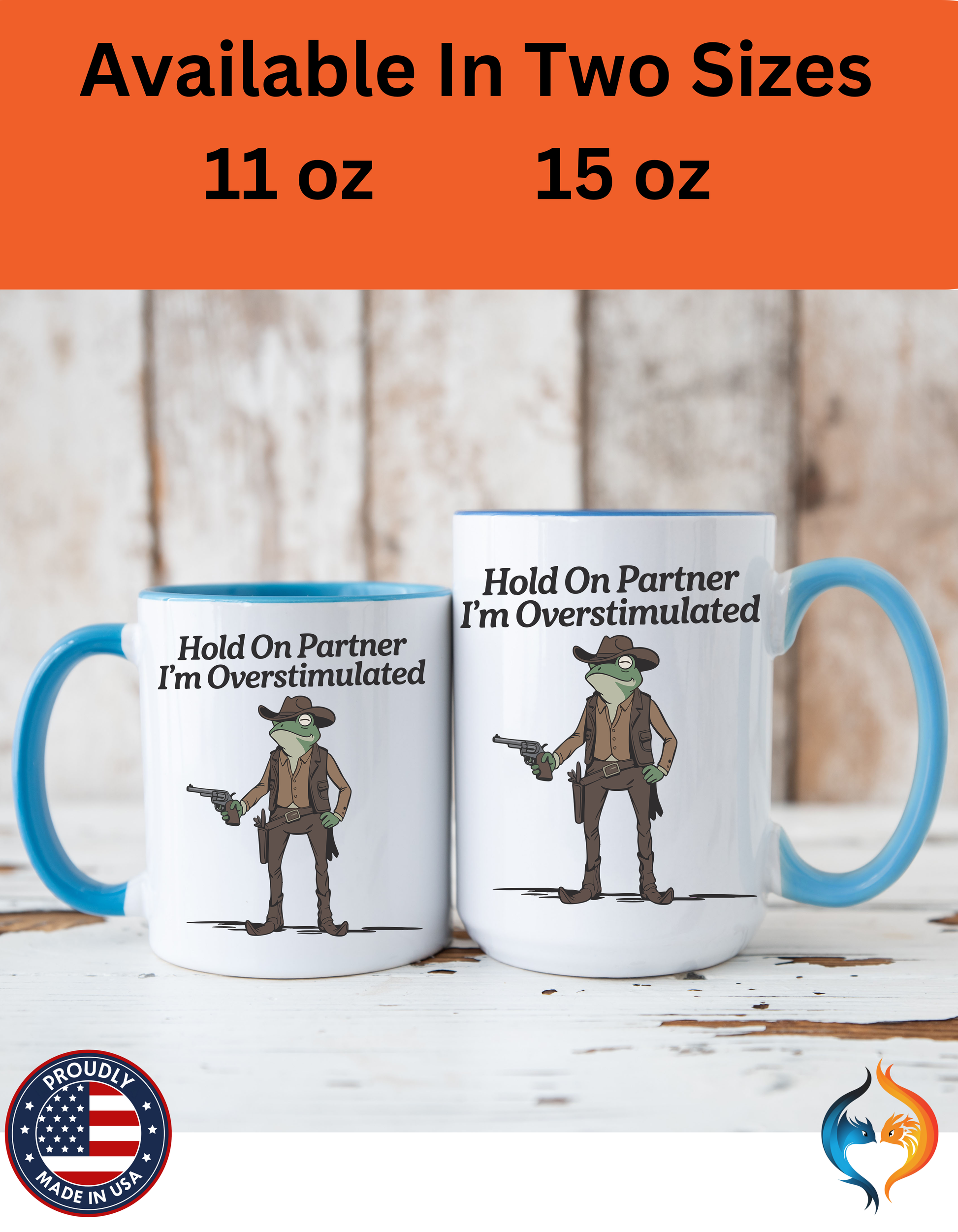 Hold On Partner Frog Mug Product Photo | Nutty Designs
