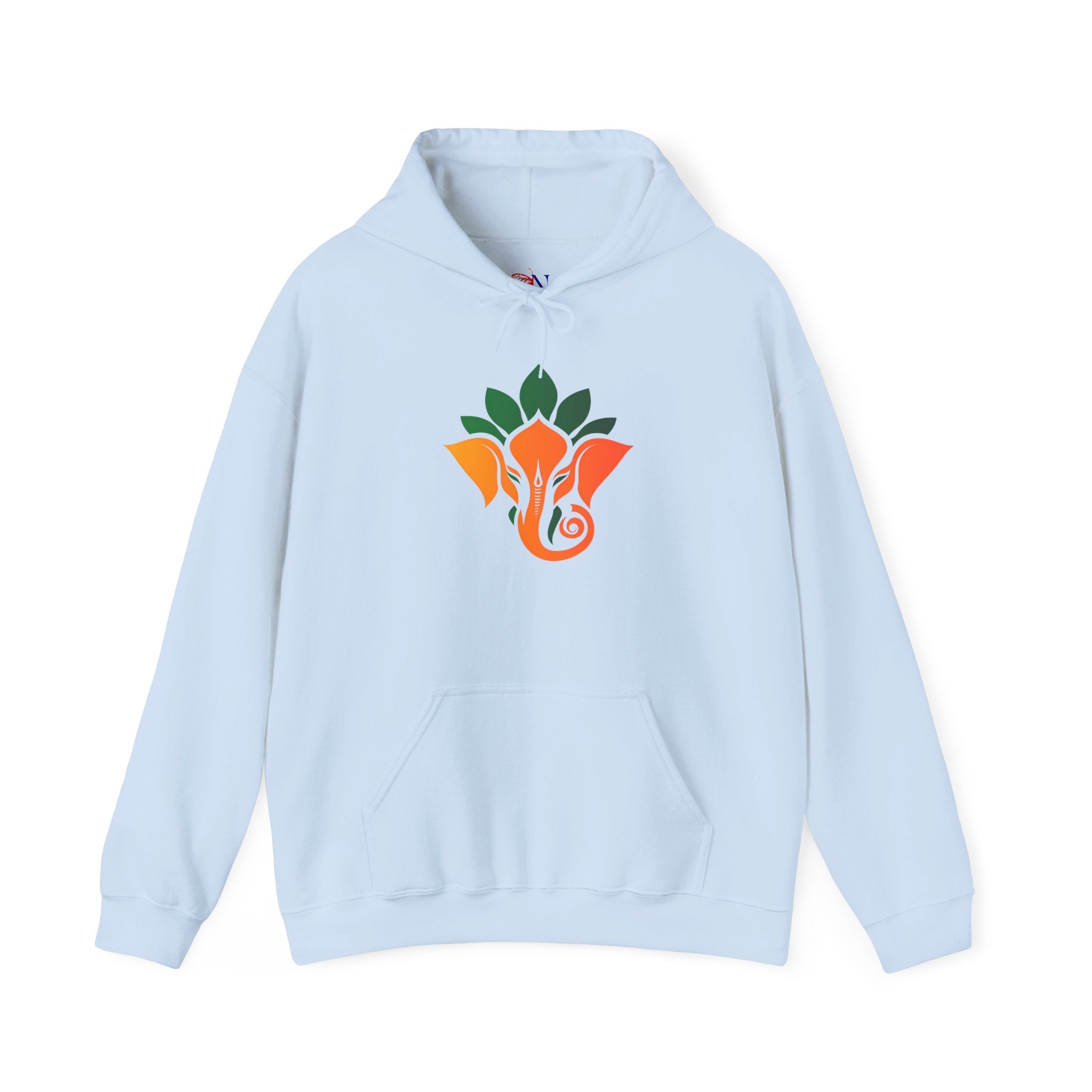 Ganesha Lotus Hoodie - Indian Elephant Symbol Pullover