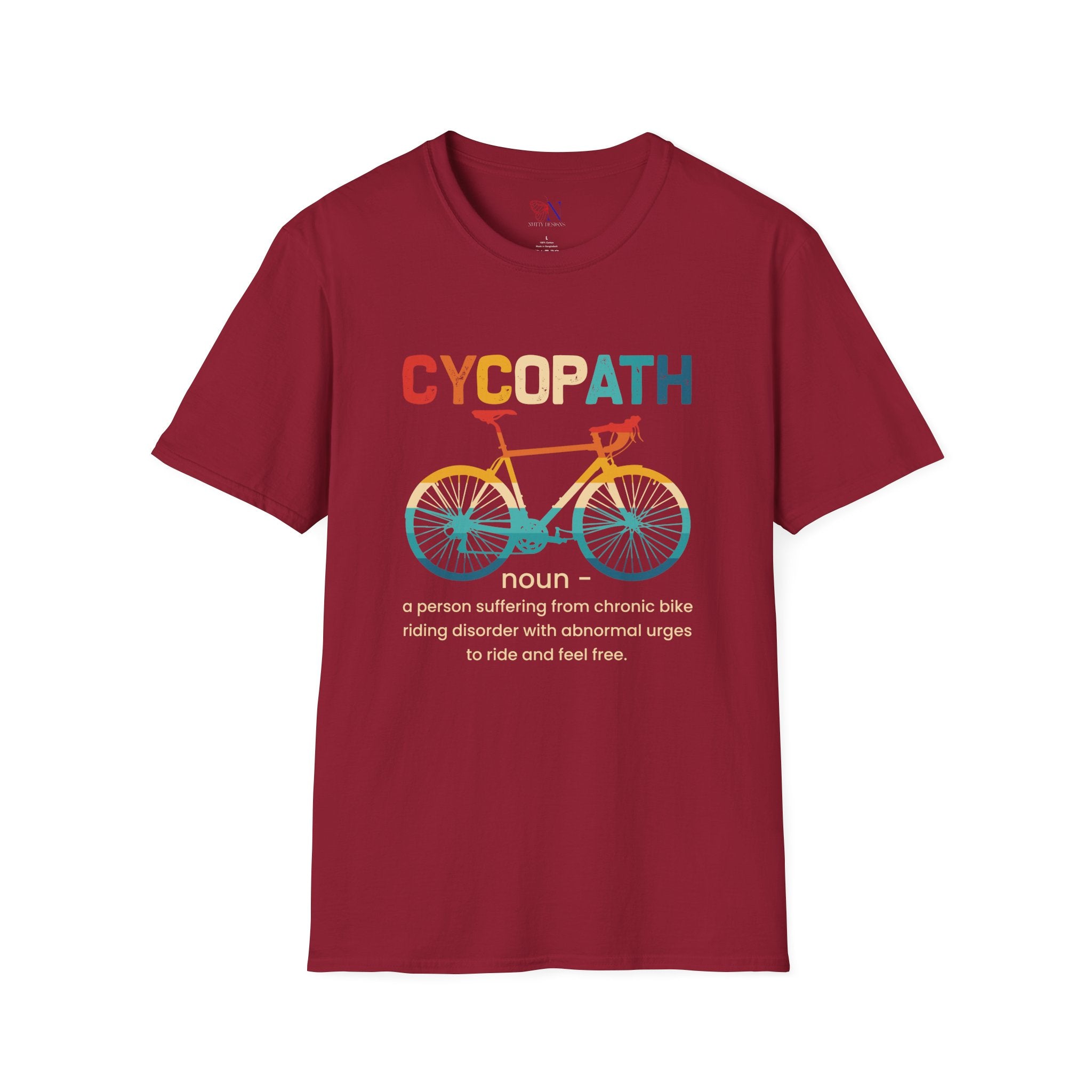 Cycopath Funny Biking  Pun T-shirt