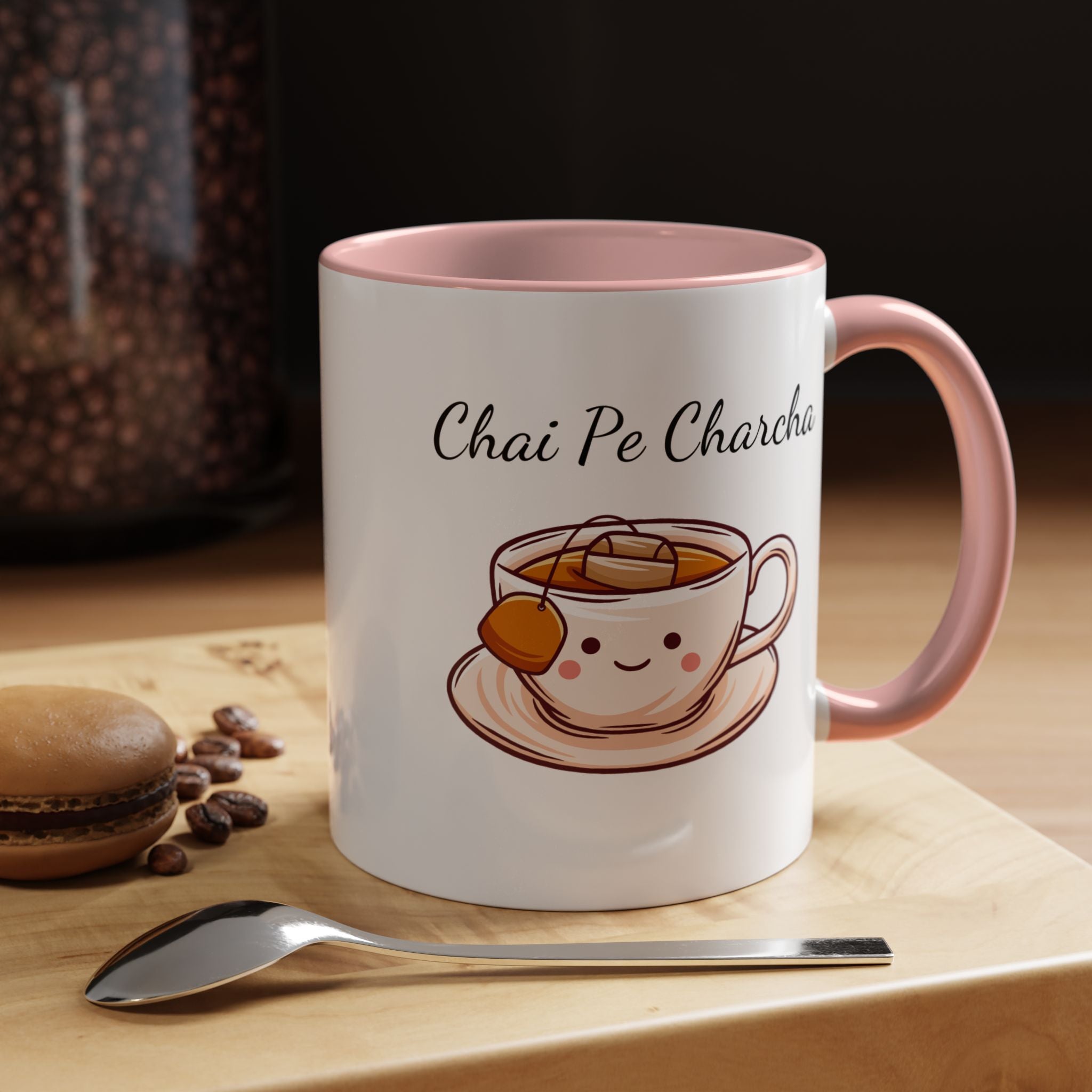Funny Coffee Mug, Personalized Mug, Chai Pe Charcha Accent Cup 11/15oz, Indian Pakistani Punjabi, BJP Narendra Modi Lover Tea Chai Lover Cup