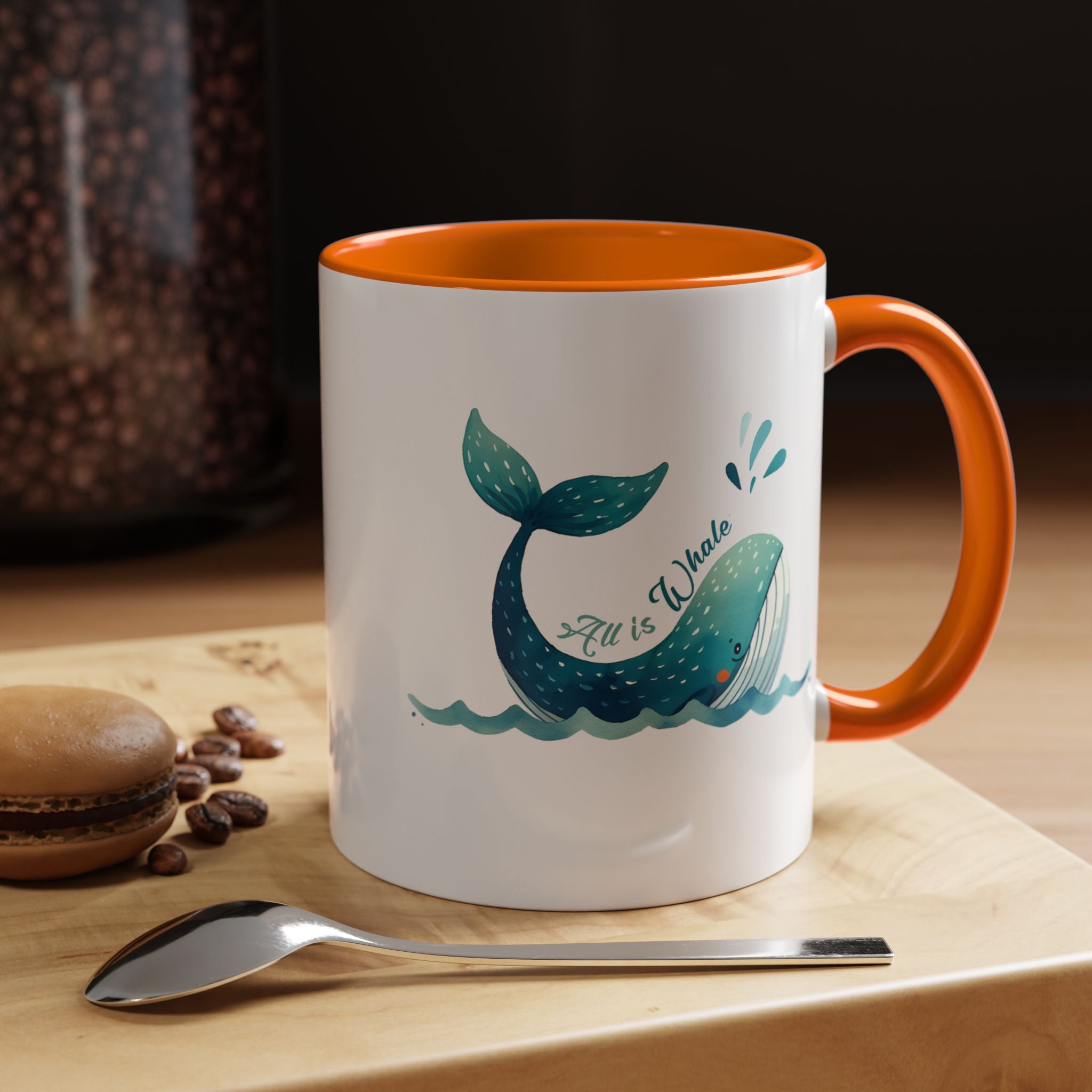 Funny Whale Accent Mug