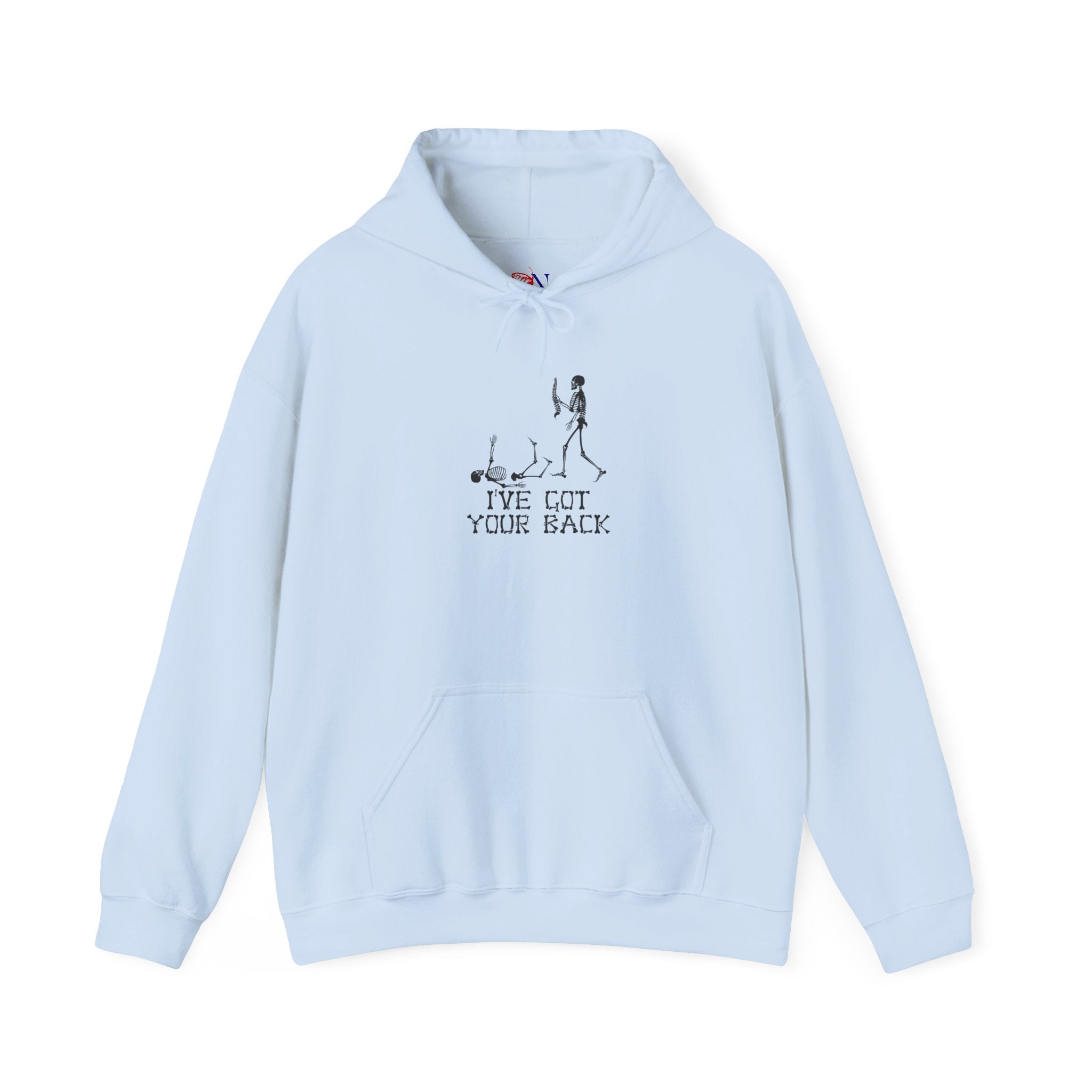 Hoodie "I've Got Your Back" Vintage Skeleton Helping Design