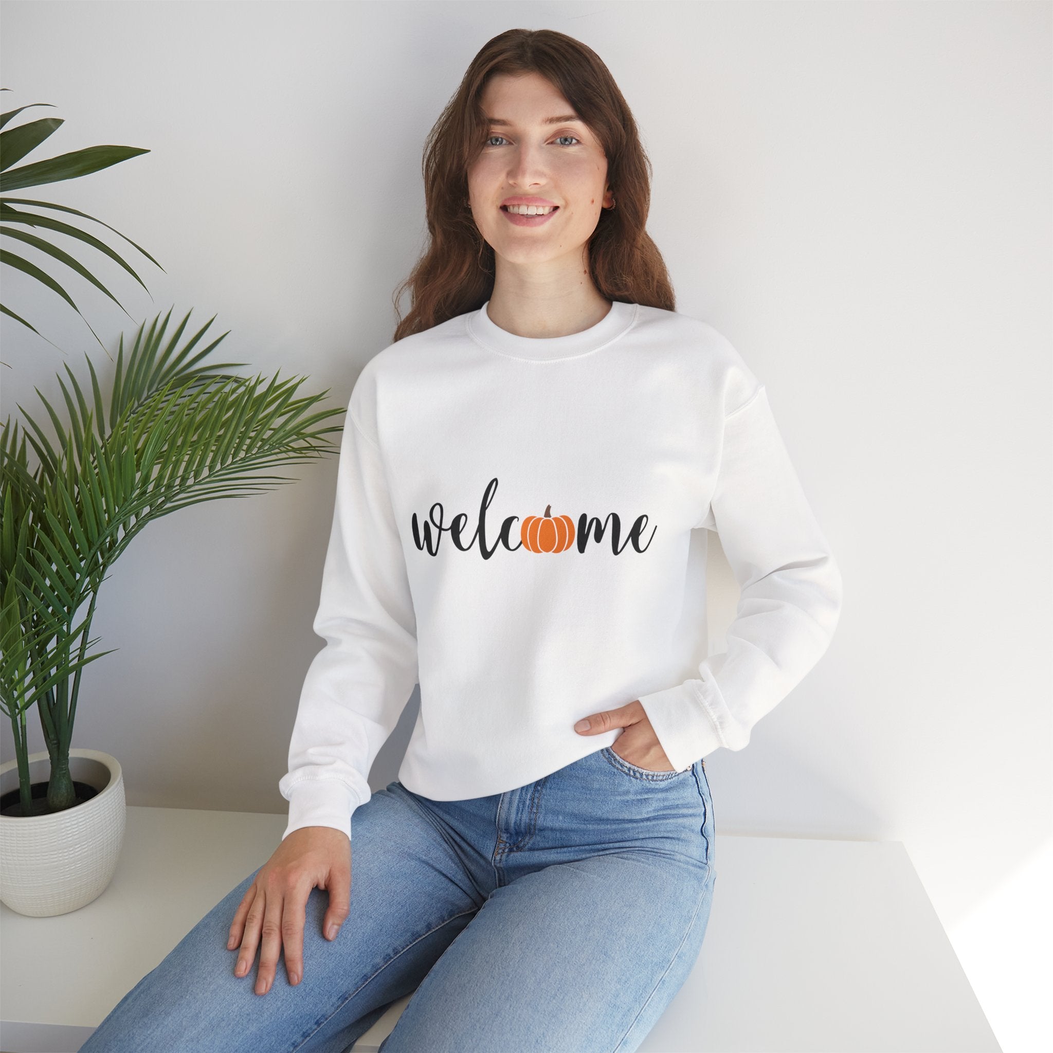 Welcome Autumn Fall Pumpkin Sweatshirt