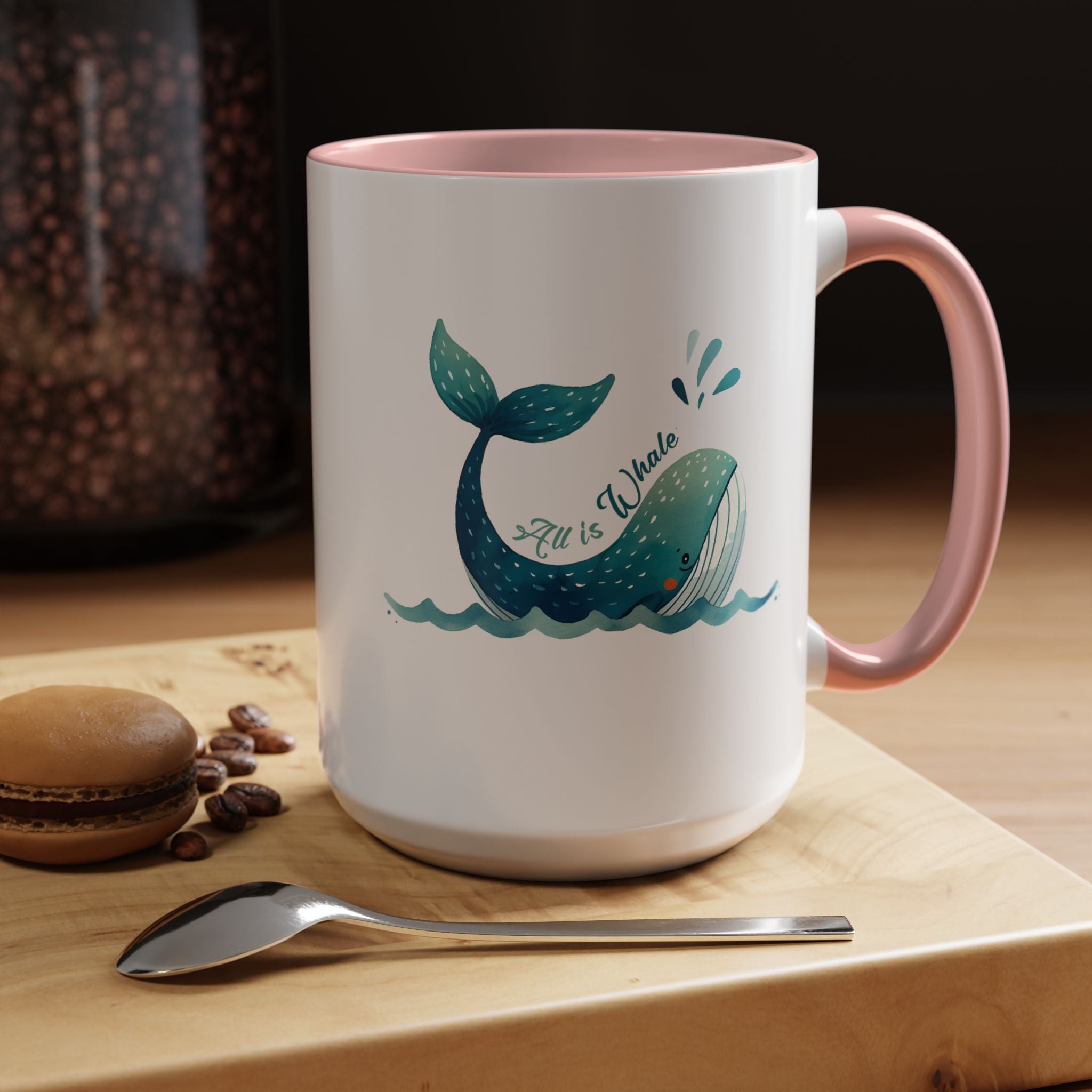Funny Whale Accent Mug