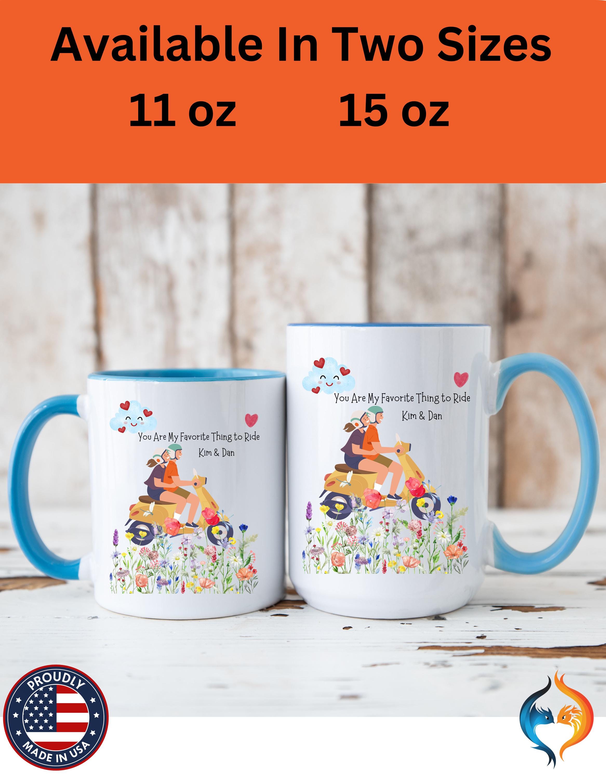 Dirty Valentines, Personalized Mug, You Are My Favorite Thing To Ride Accent Cup 11/15oz, Anniversary Romantic, V-Day Mug, Couples Gift