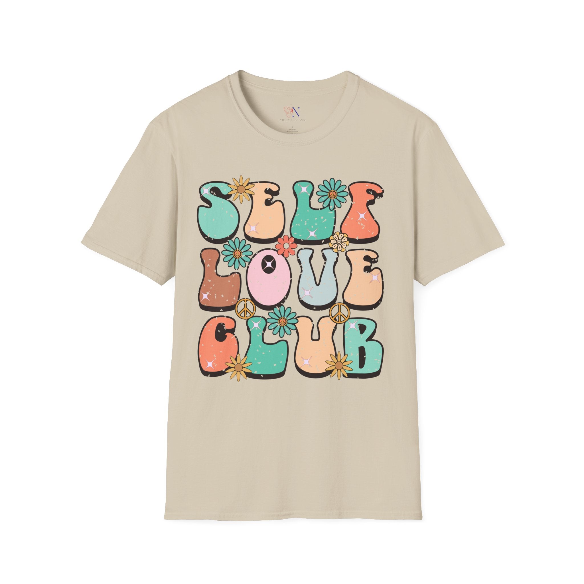 Self Love Club, Encouraging T-Shirt, Happy T-Shirt, Positive Sayings Tshirt, Good Vibes Only, Positivity Quotes unisex Shirt