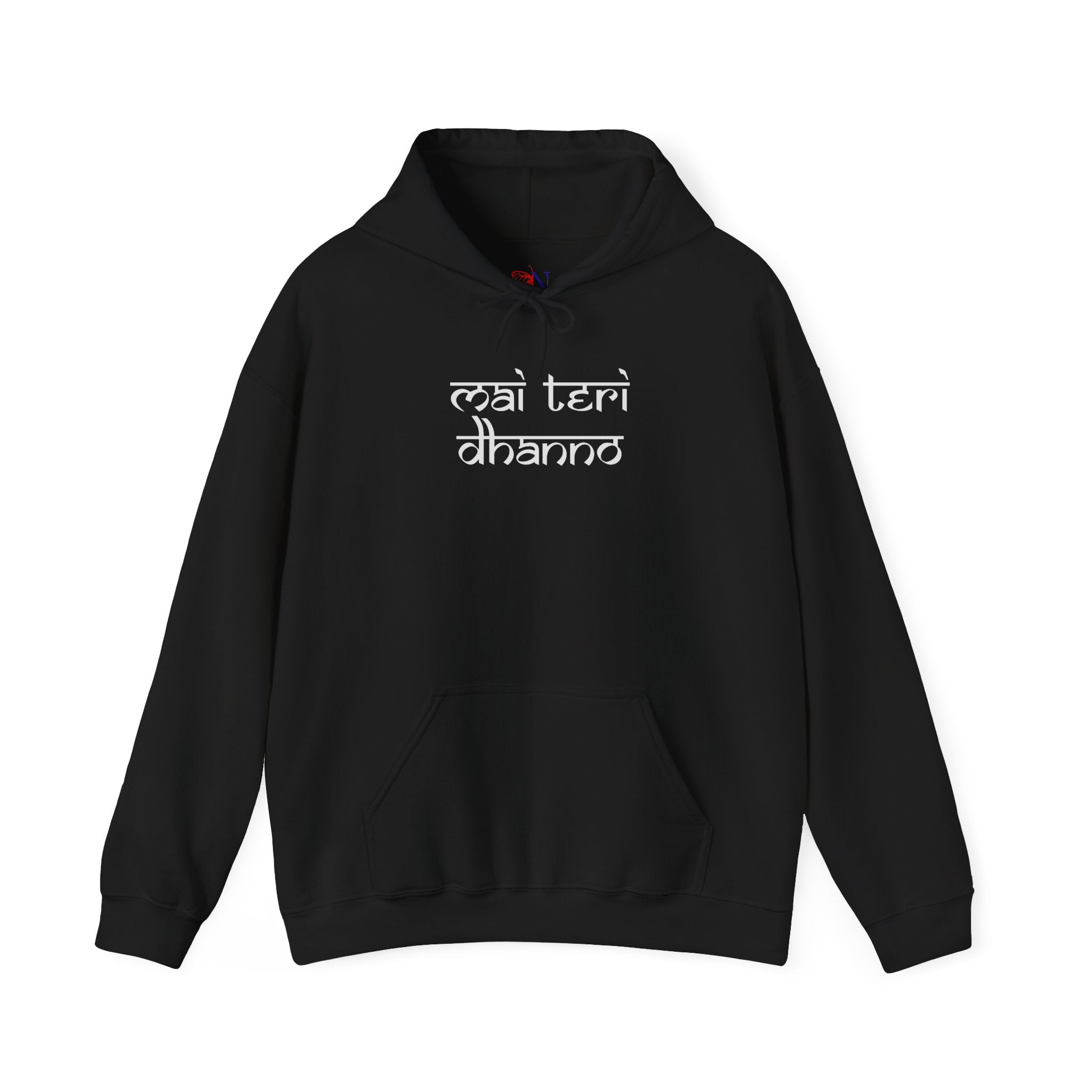 Mai Teri Dhanno Hoodie — Punjabi Quote Graphic Hooded Sweatshirt