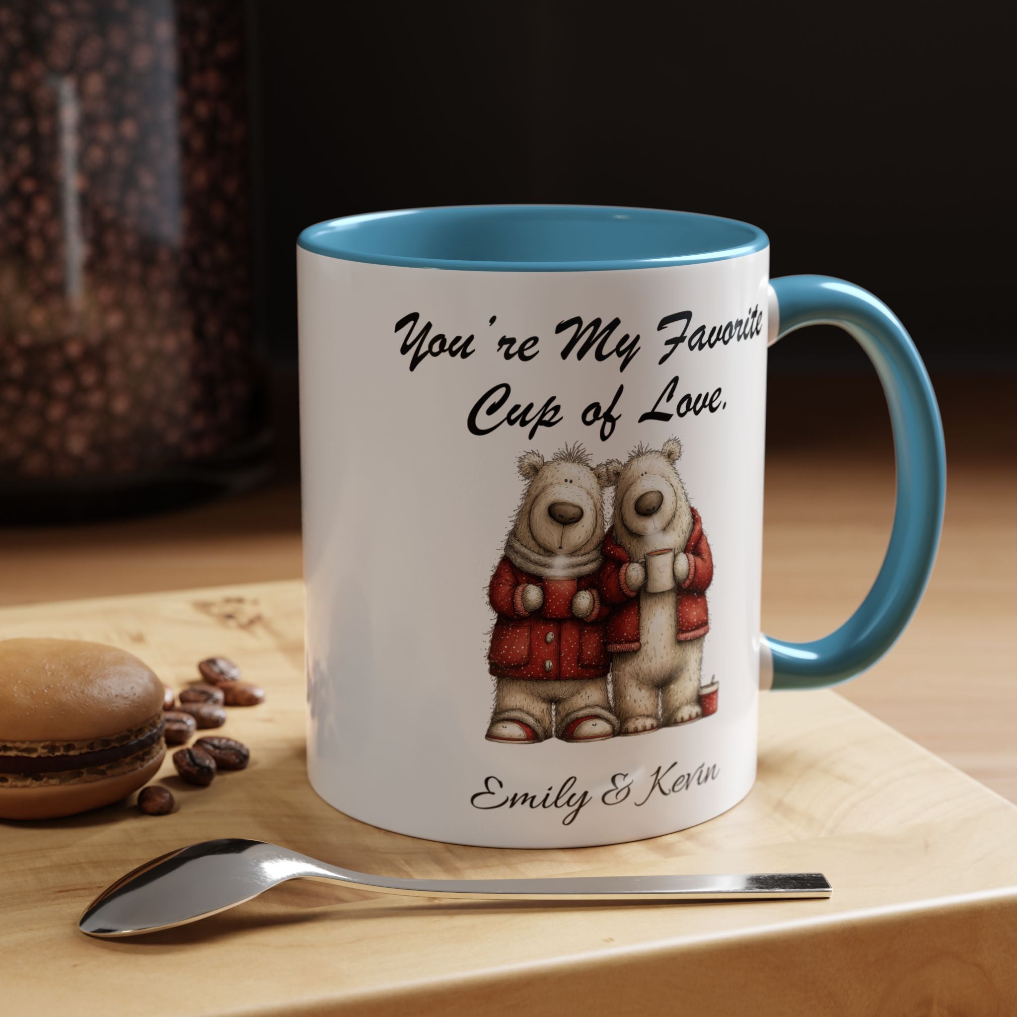 You Are My Favorite Cup of Love Bear Couple Valentine Mug Lifestyle Mockup | Nutty Designs