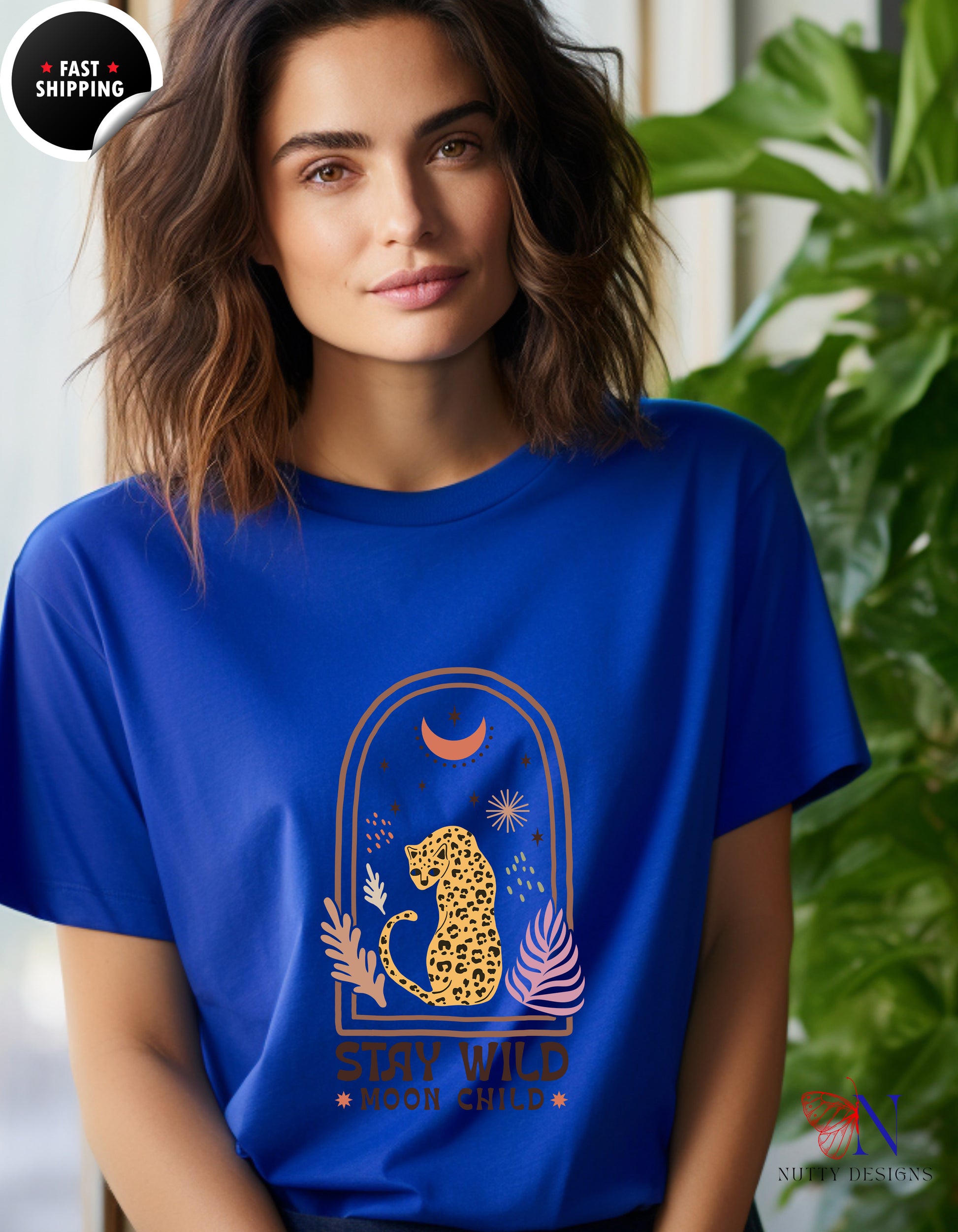 Stay wild, Moon child Shirt, Moon Bohemian Shirt, For Moon T-Shirt Product Photo | Nutty Designs