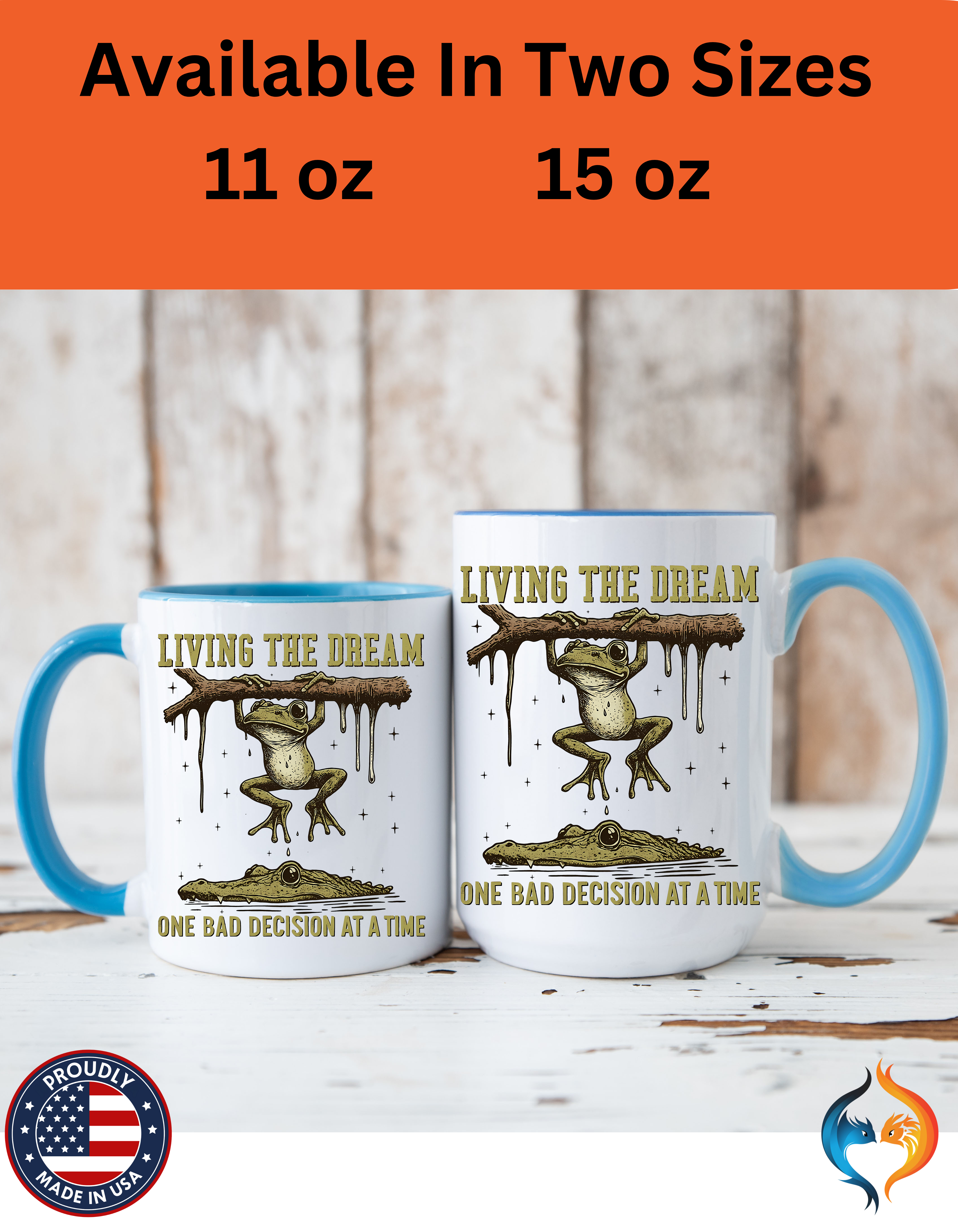 Living The Dream One Bad Decision Mug Product Photo | Nutty Designs