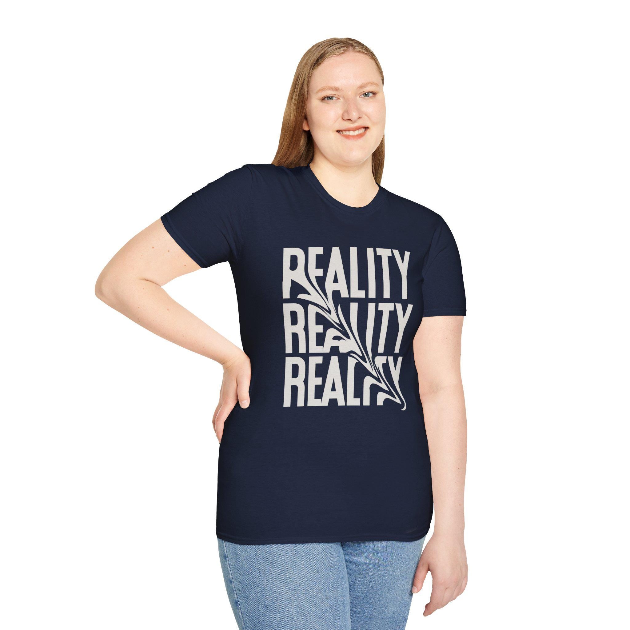 Reality Distorted T-shirt | Unique Graphic Tee | Trendy Casual Wear for Men & Women | Streetwear Fashion