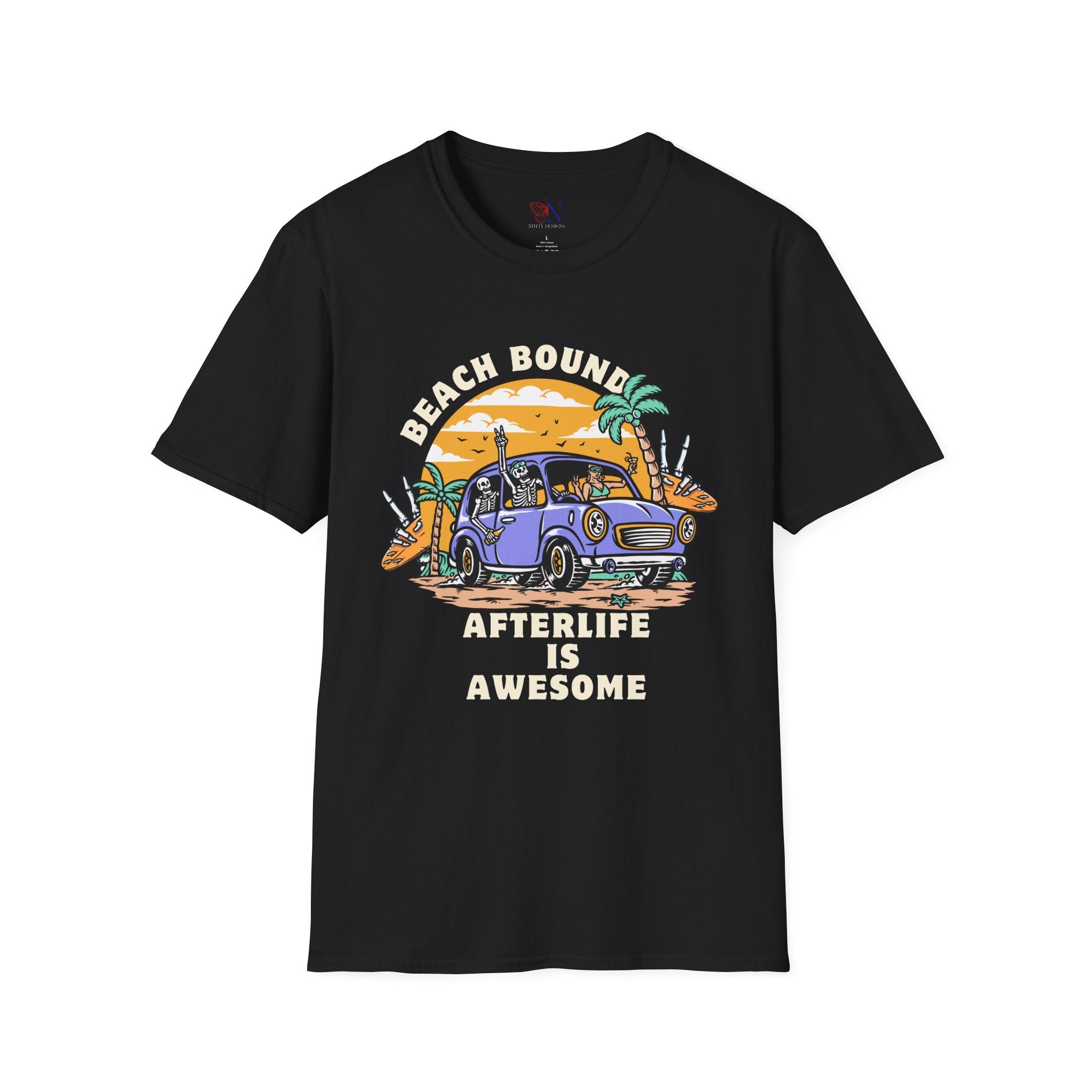Afterlife Is Awesome - Funny Skeleton T-shirt