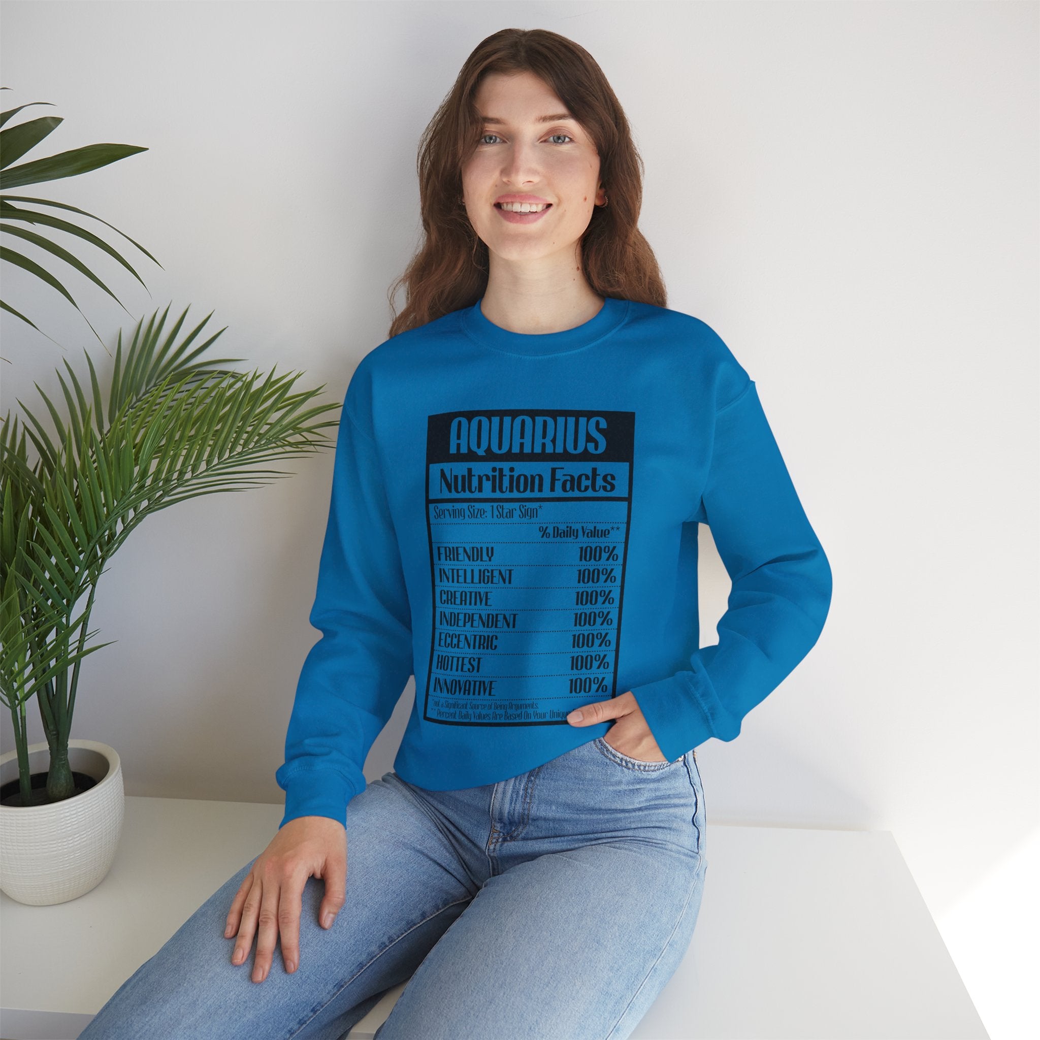 Aquarius nutrition facts sweatshirt