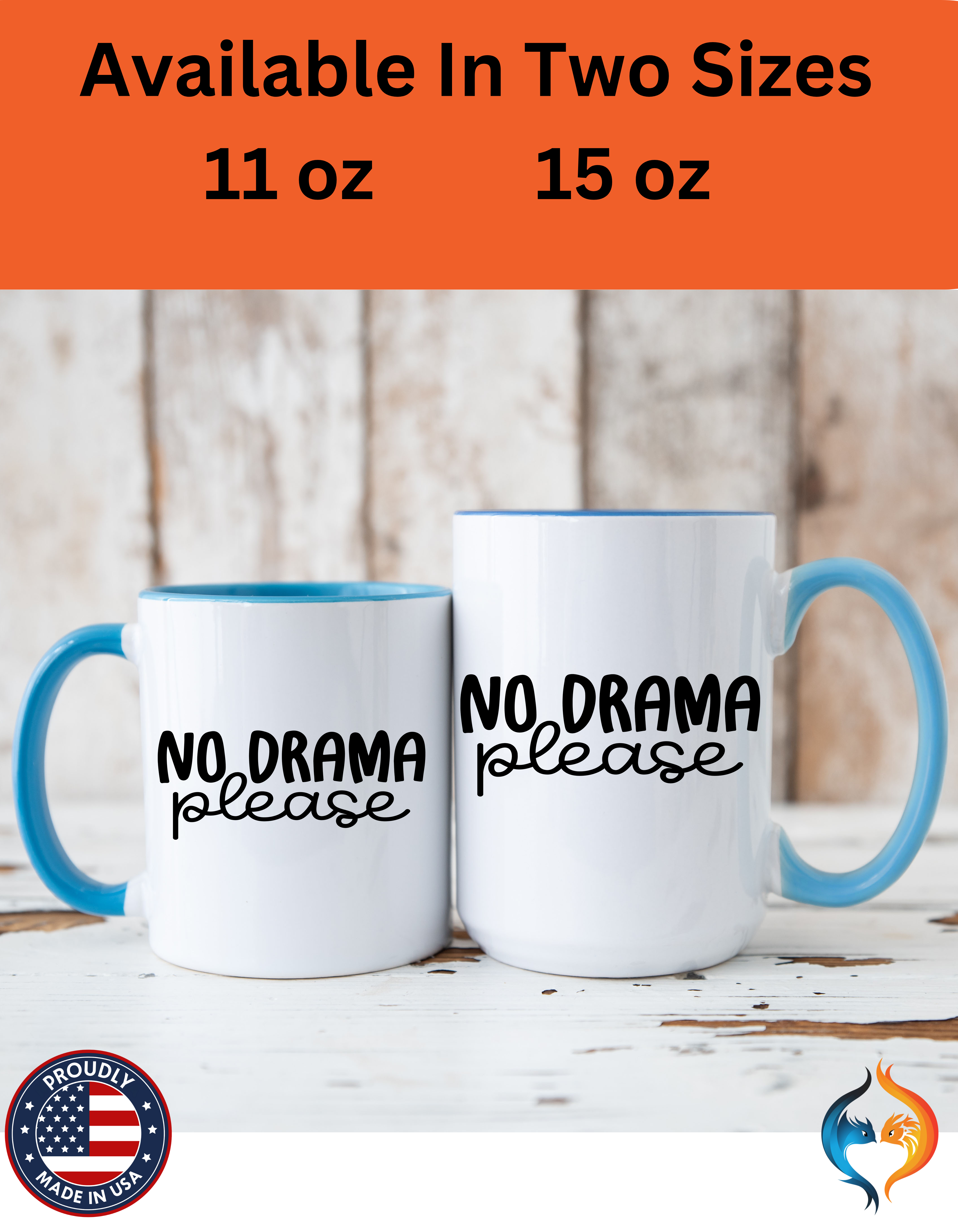 No Drama Please Mug Product Photo | Nutty Designs