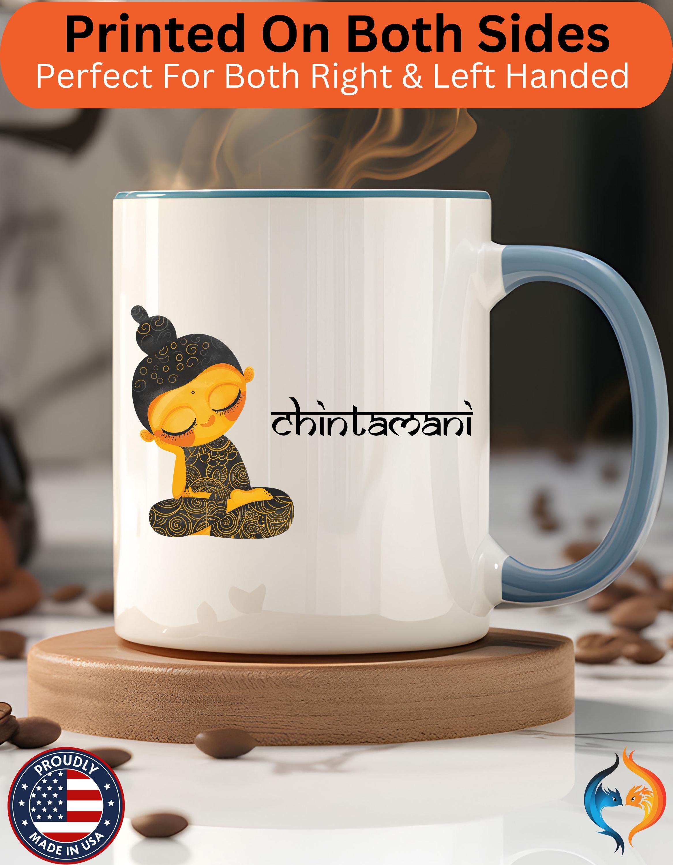 Funny Coffee Mug, Personalized Mug, Desi Roots Cup 'Chintamani' Indian Paki Accent Chai Cup (11/15oz), Gift Under 20, White Elephant