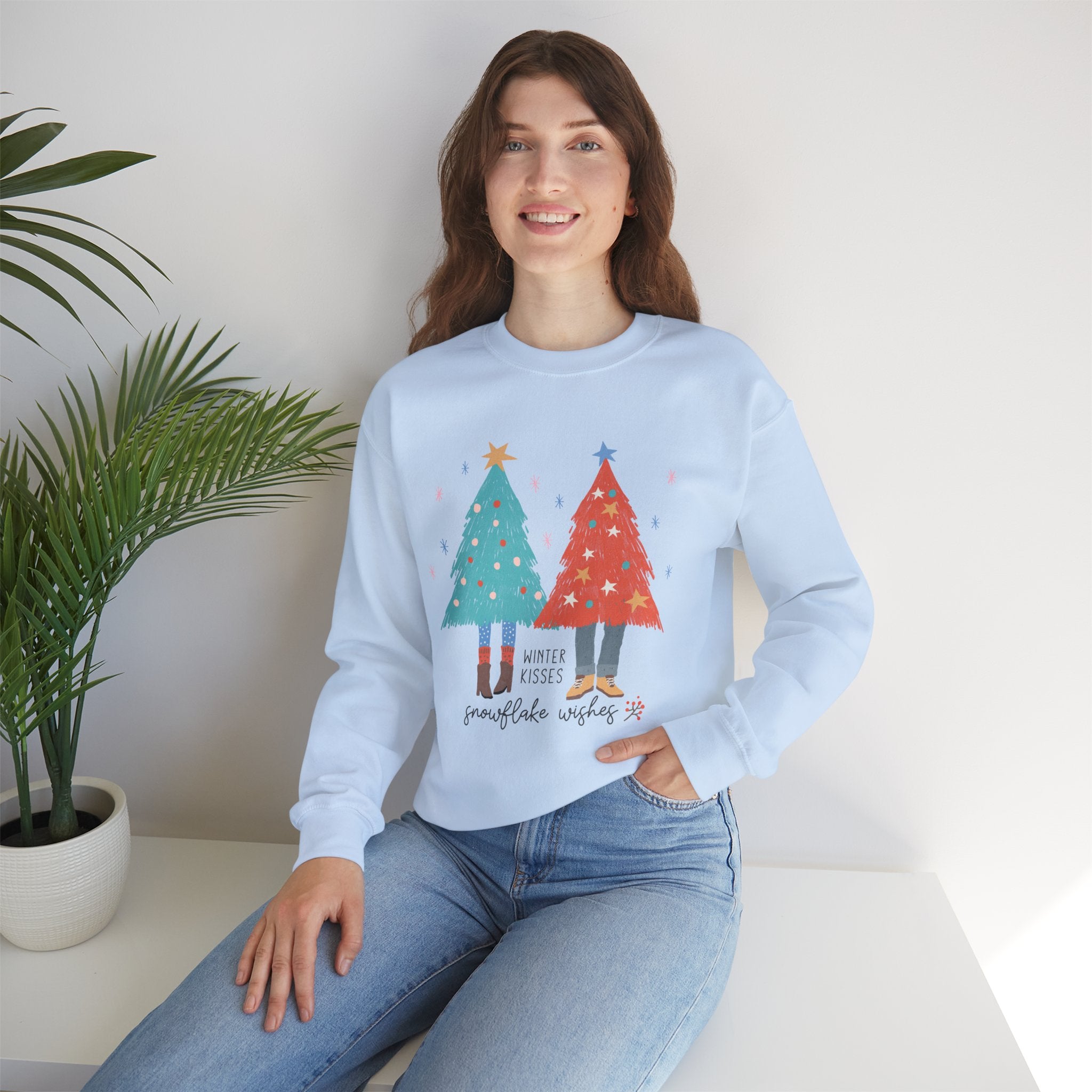 Winter Kisses Snowflake Wishes sweatshirt