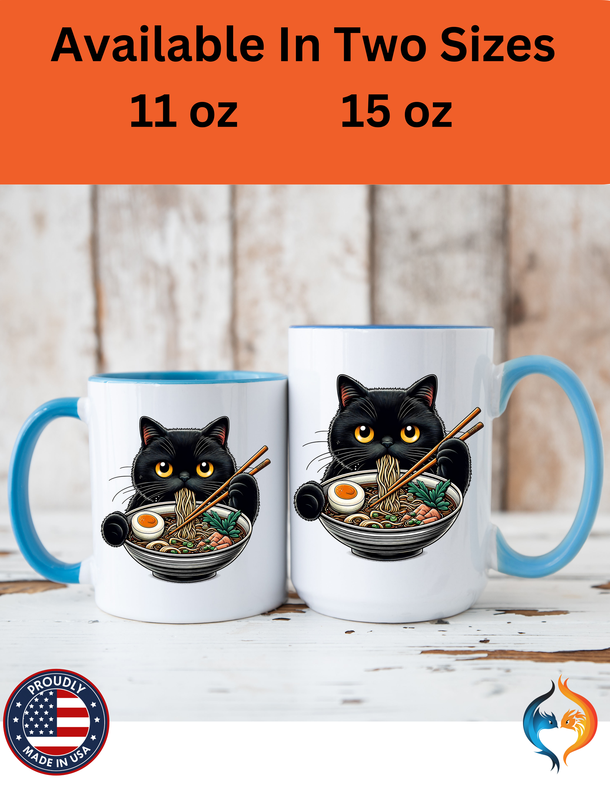 Raman Kitty Mug Product Photo | Nutty Designs