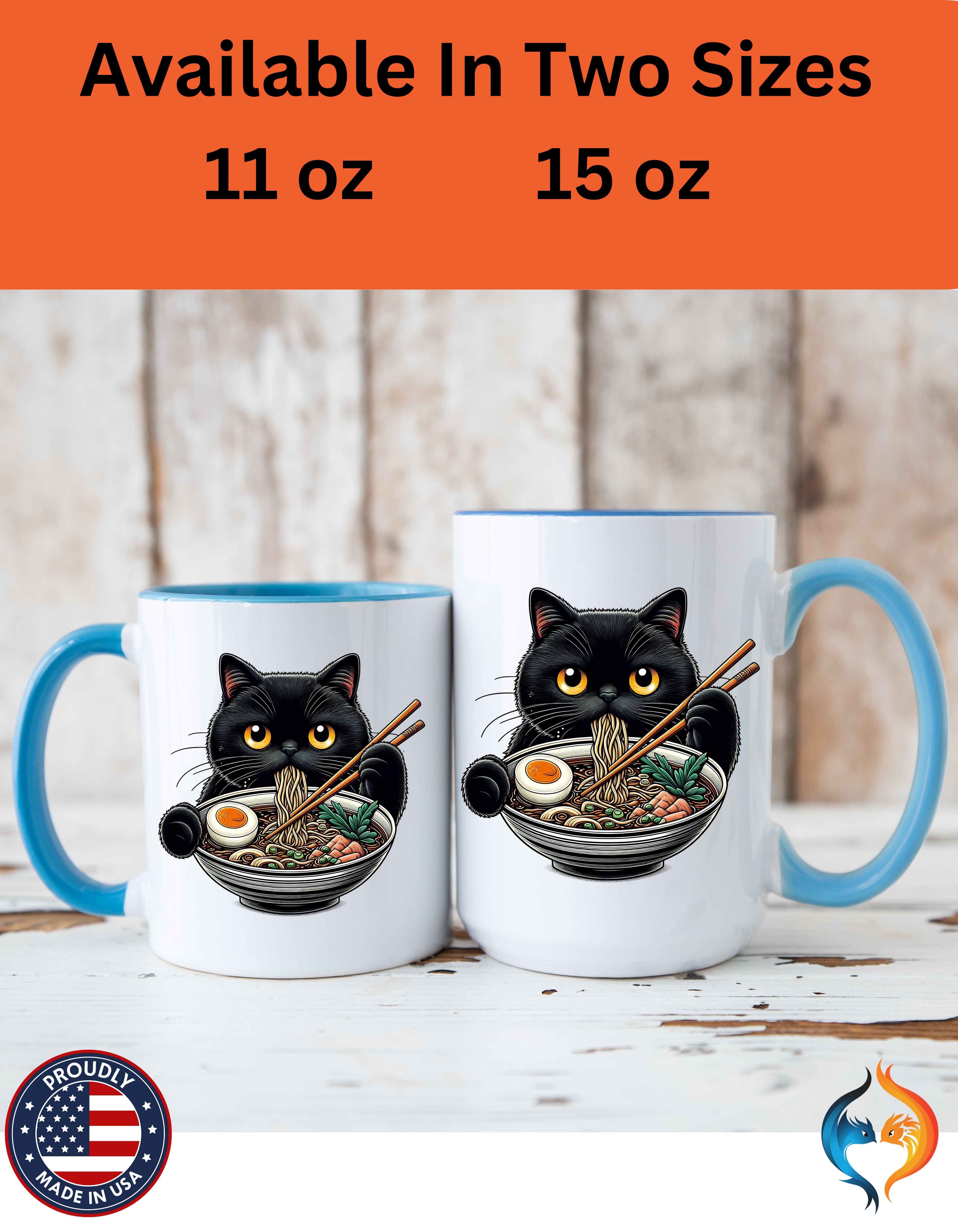 Raman Kitty Mug Product Photo | Nutty Designs
