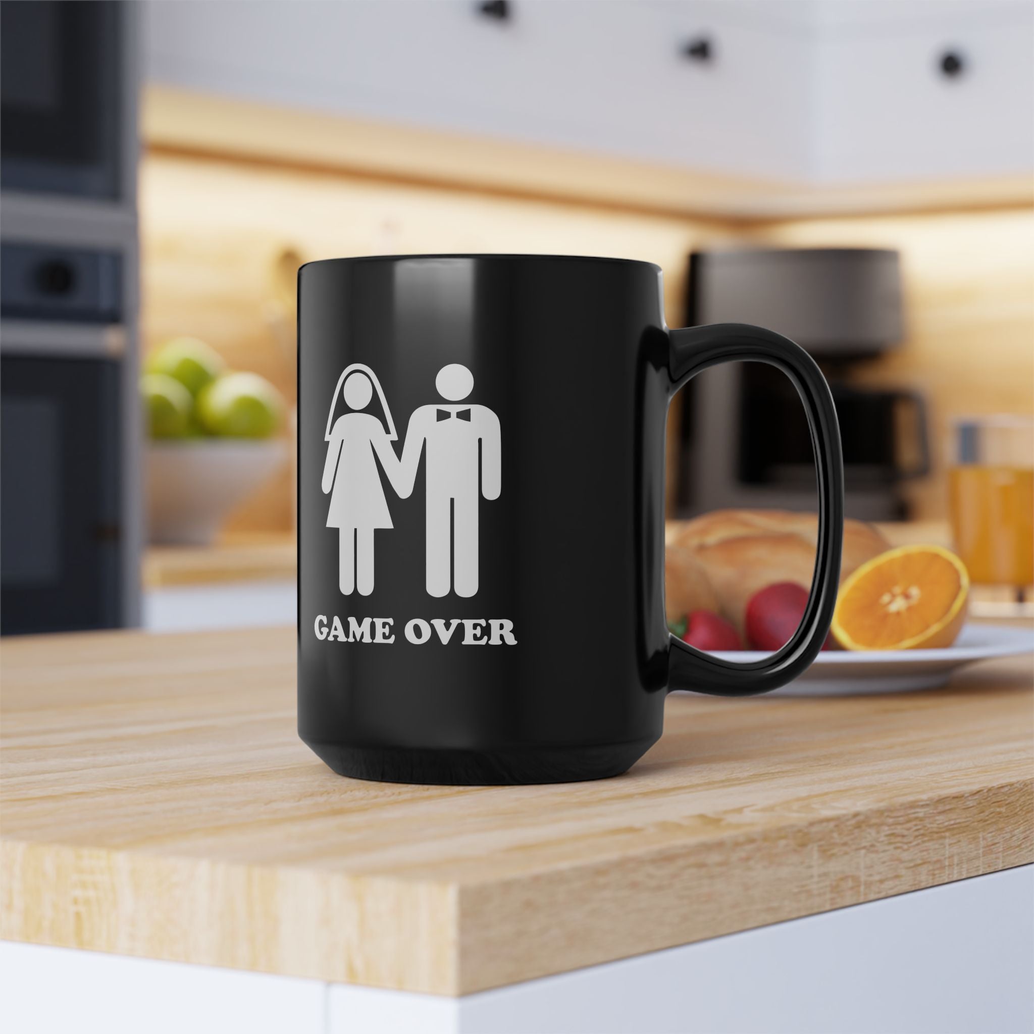 Game Over | Funny Coffee Mug, Sarcastic Tea Cup, Unique Gift Idea