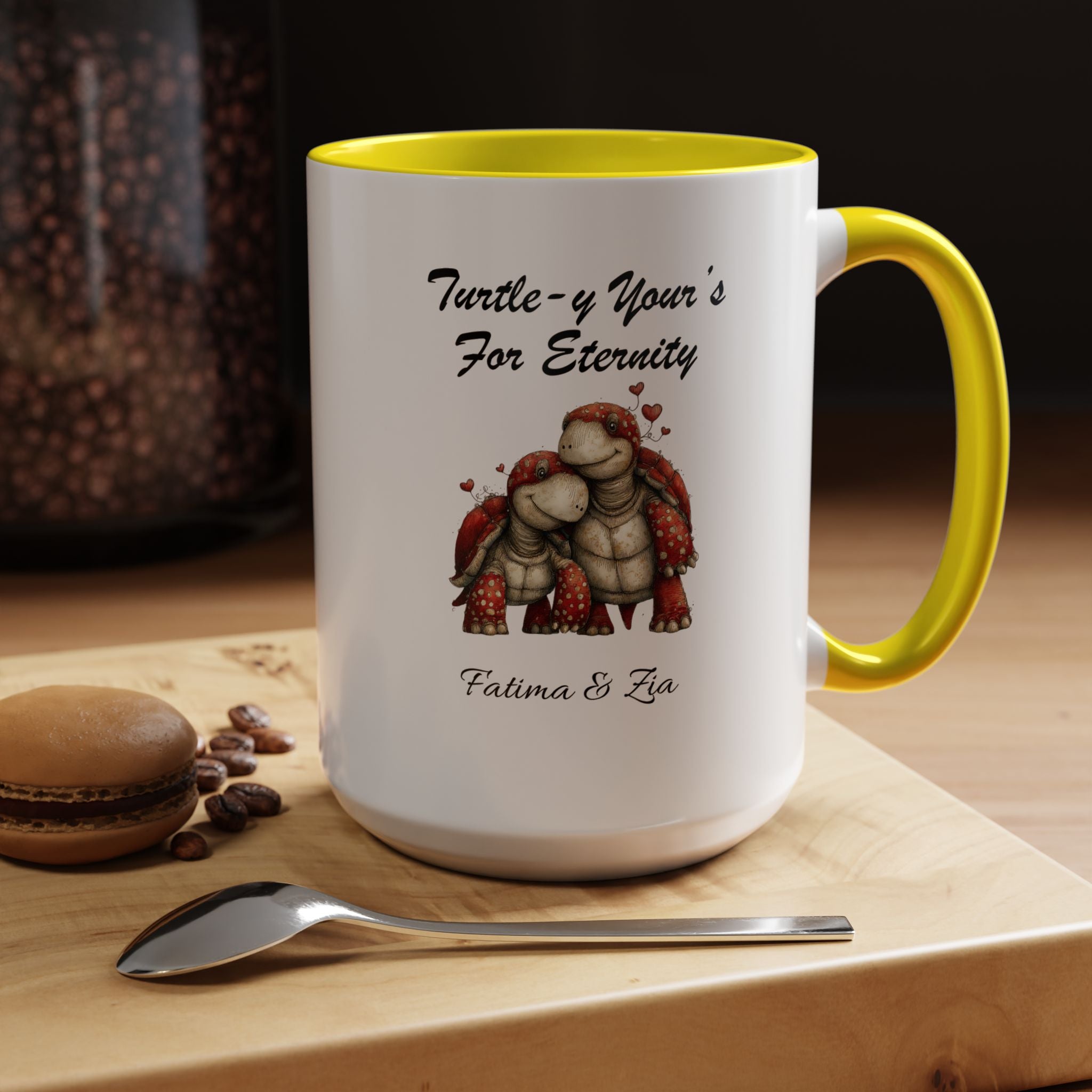 Turtle-y Yours Illustration Mug Lifestyle Mockup | Nutty Designs