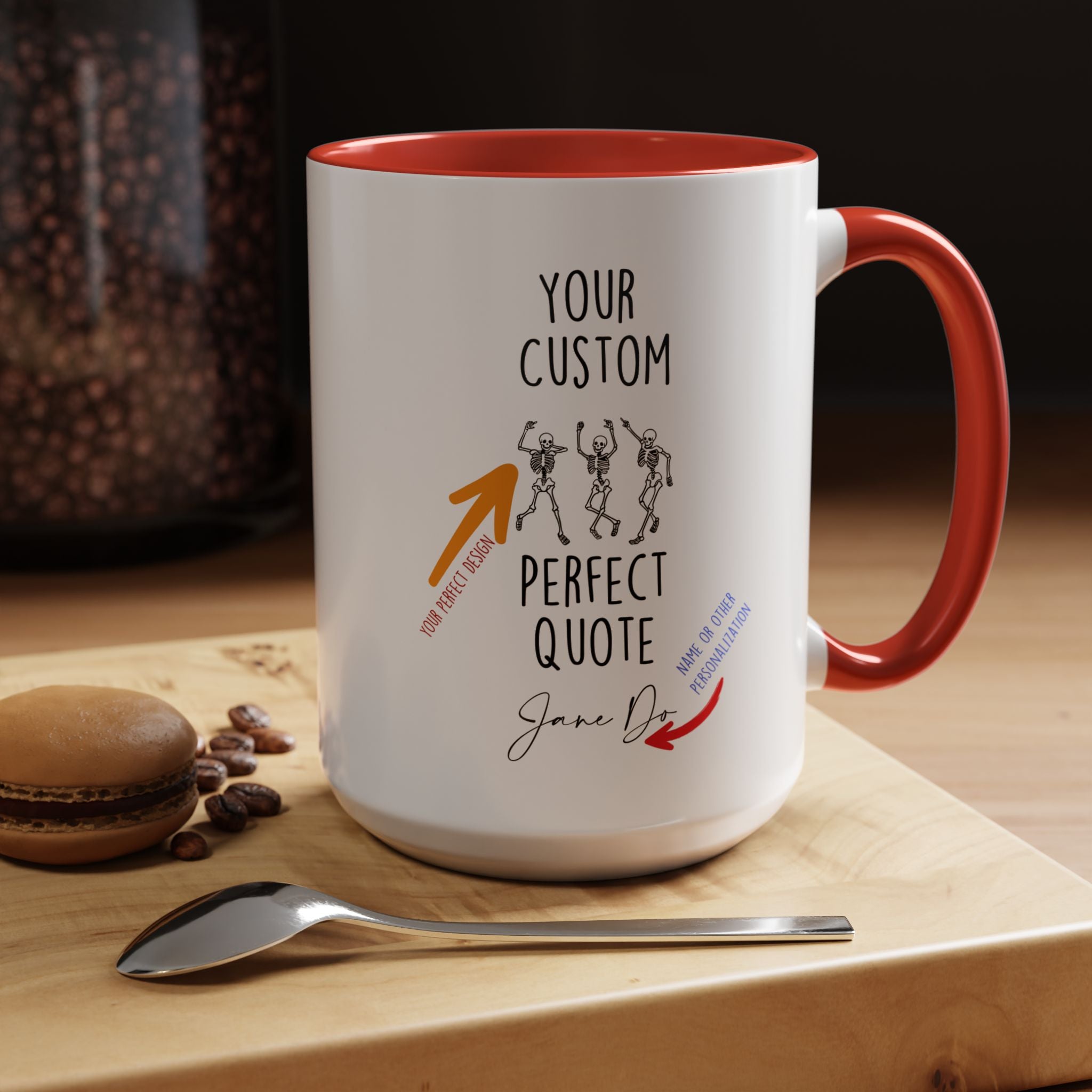 Your Custom Mug, Personalized Mug, Accent Coffee Cup (11, 15oz)