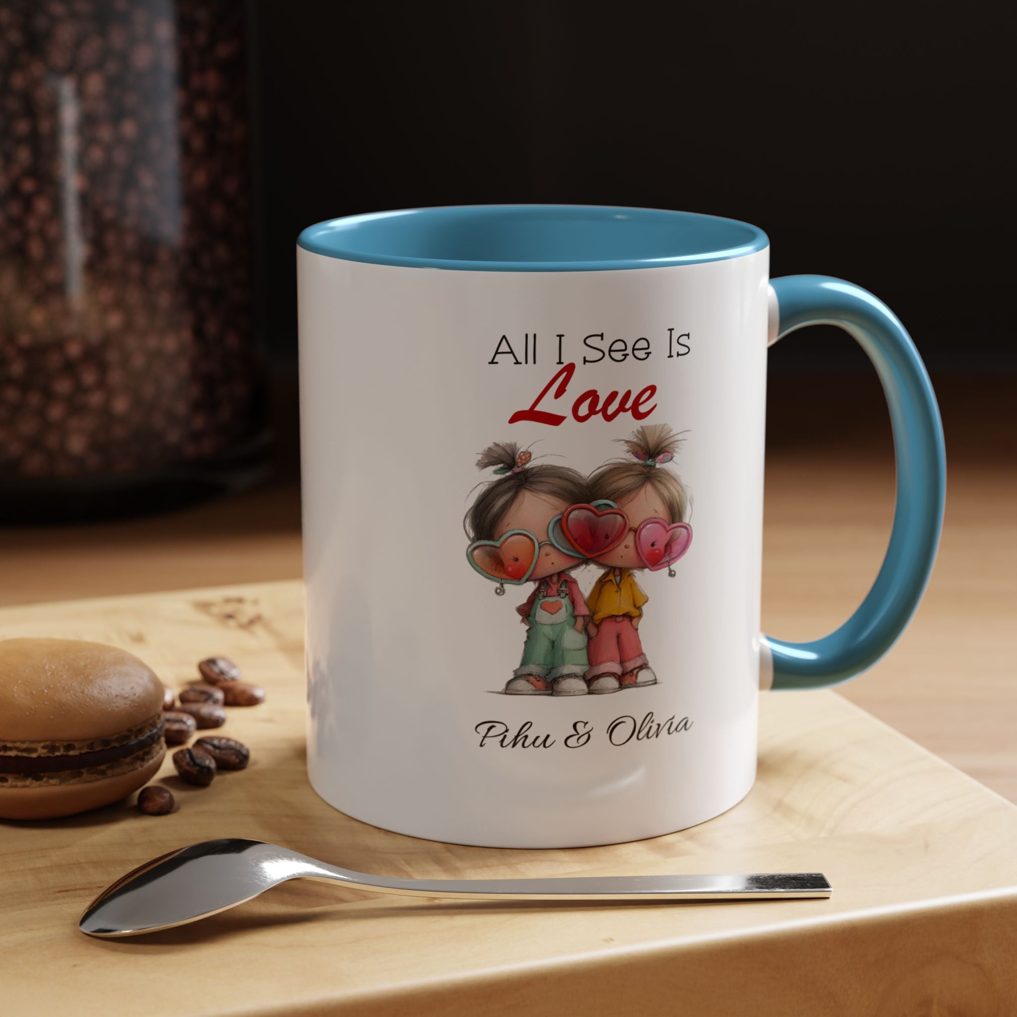 Personalized Couple Mug - All I See Is Love