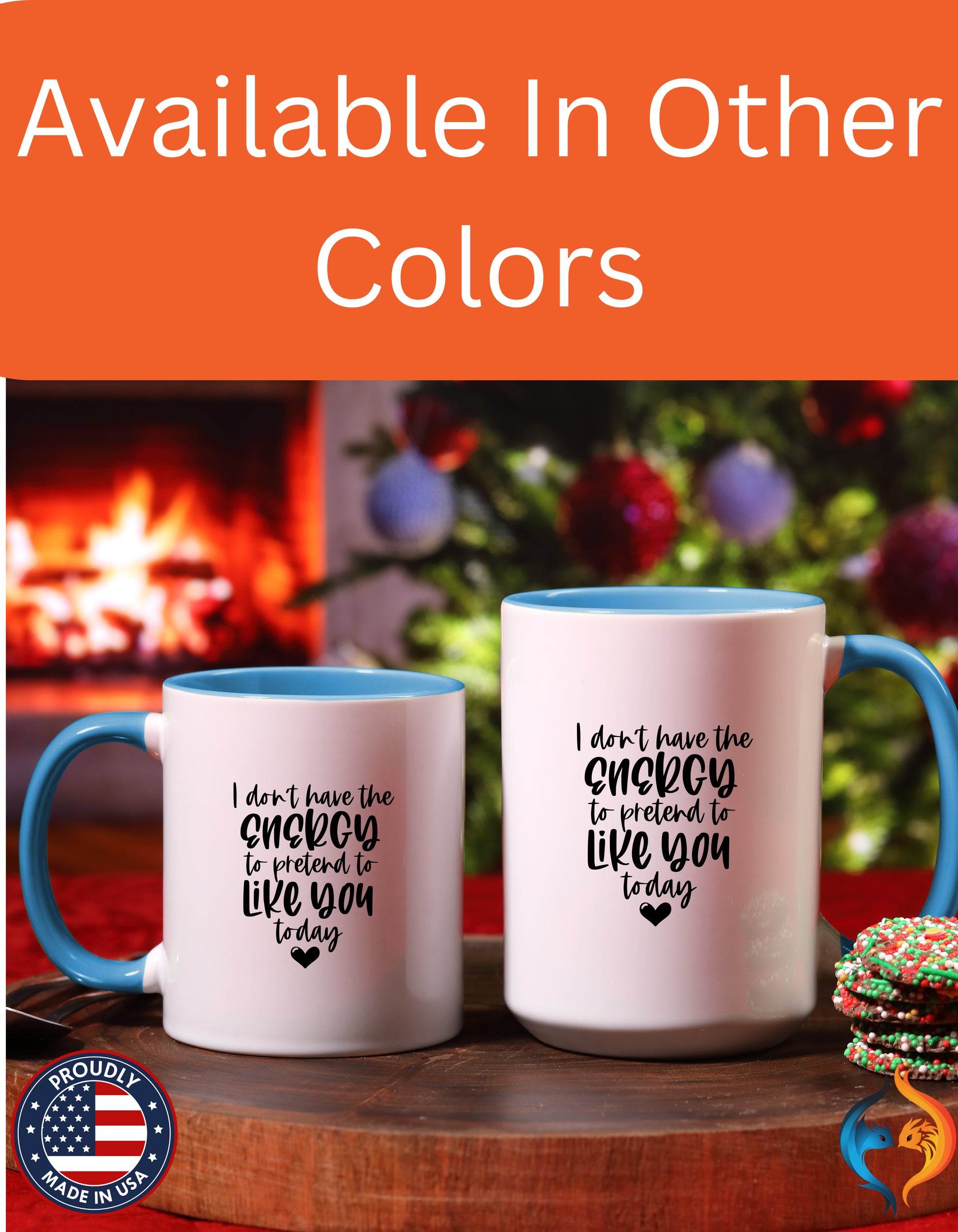 I Don't Have The Energy To Pretend To Like You Mug Lifestyle Mockup | Nutty Designs