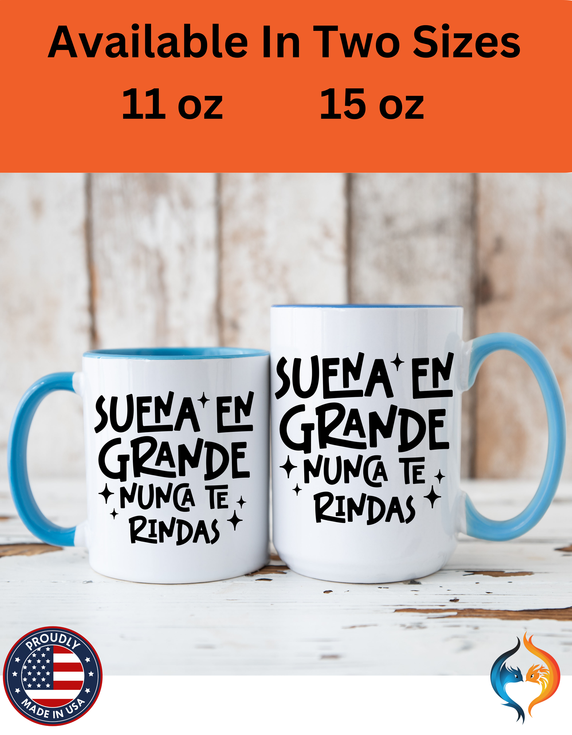 Suena En Grande Nunca Te Rindas Mug Product Photo | Nutty Designs