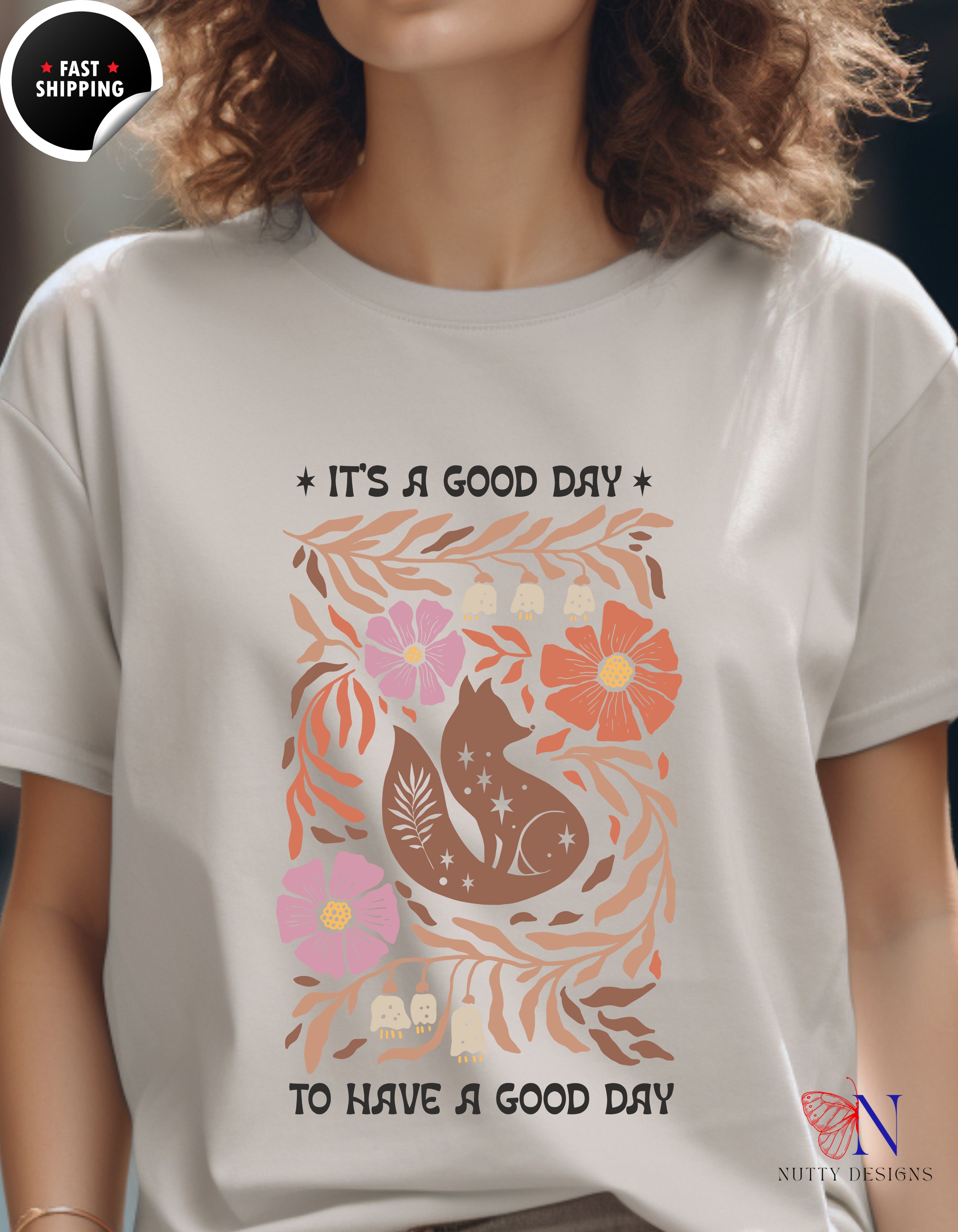 It's a good day to have a good day, Trendy Aesthetic Shirt, Cute T-Shirt Lifestyle Mockup | Nutty Designs