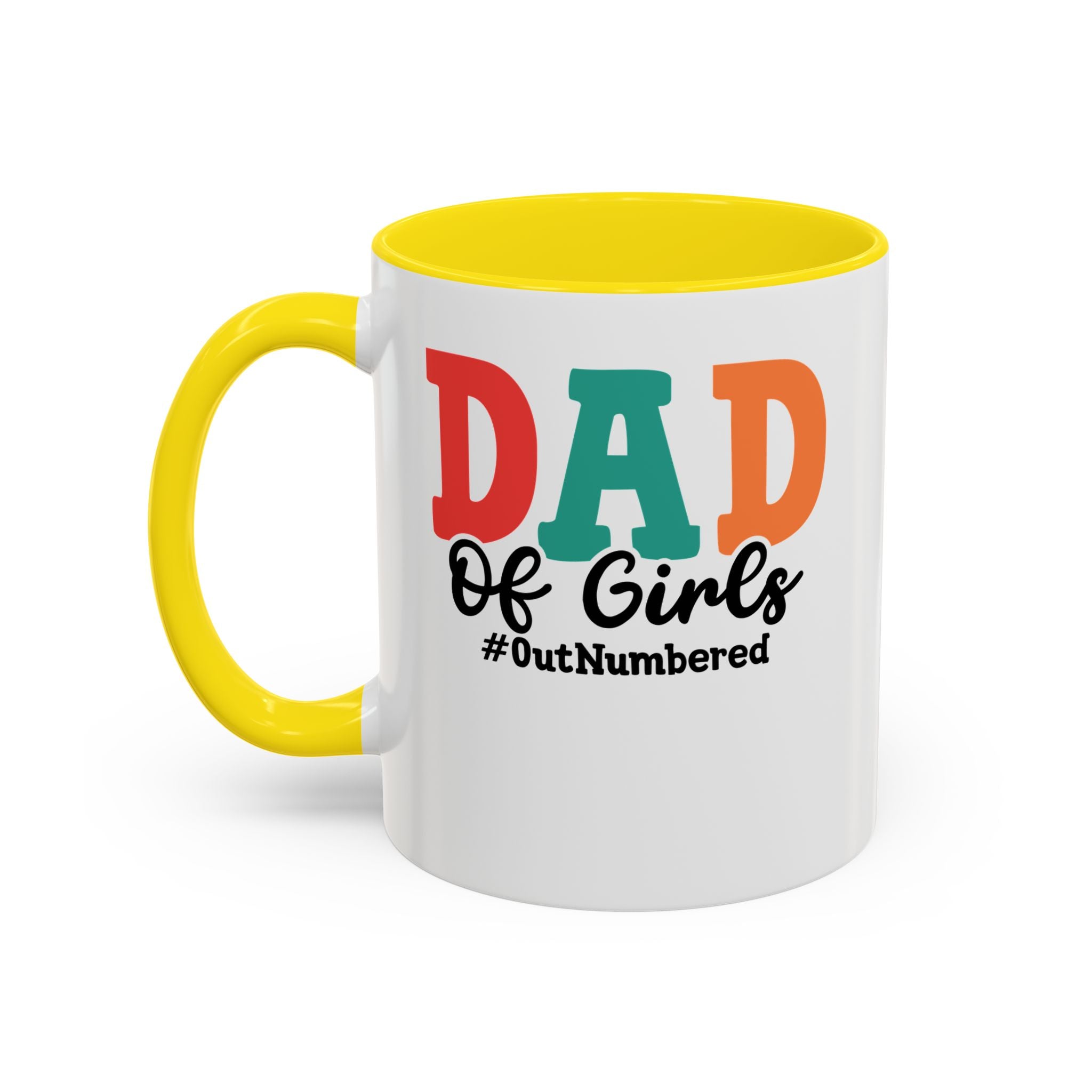 Dad of girls #outnumbered Mug - Funny Dad Gift