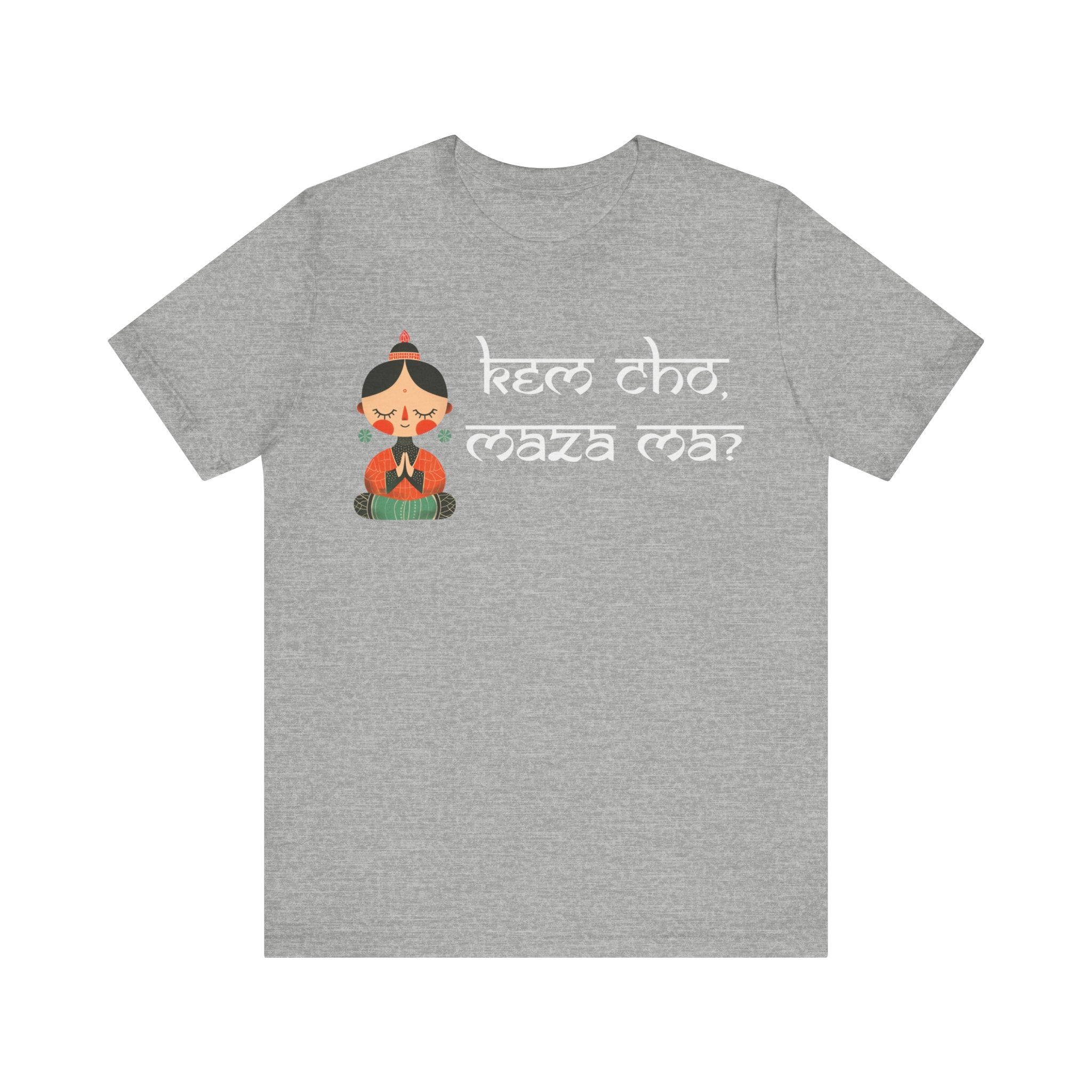 Kem Cho, Maza Ma? Funny Indian pride slogan gift Desi Swag Pakistani tshirt brown humor T-shirt Punny tee shirt Unisex  Tee