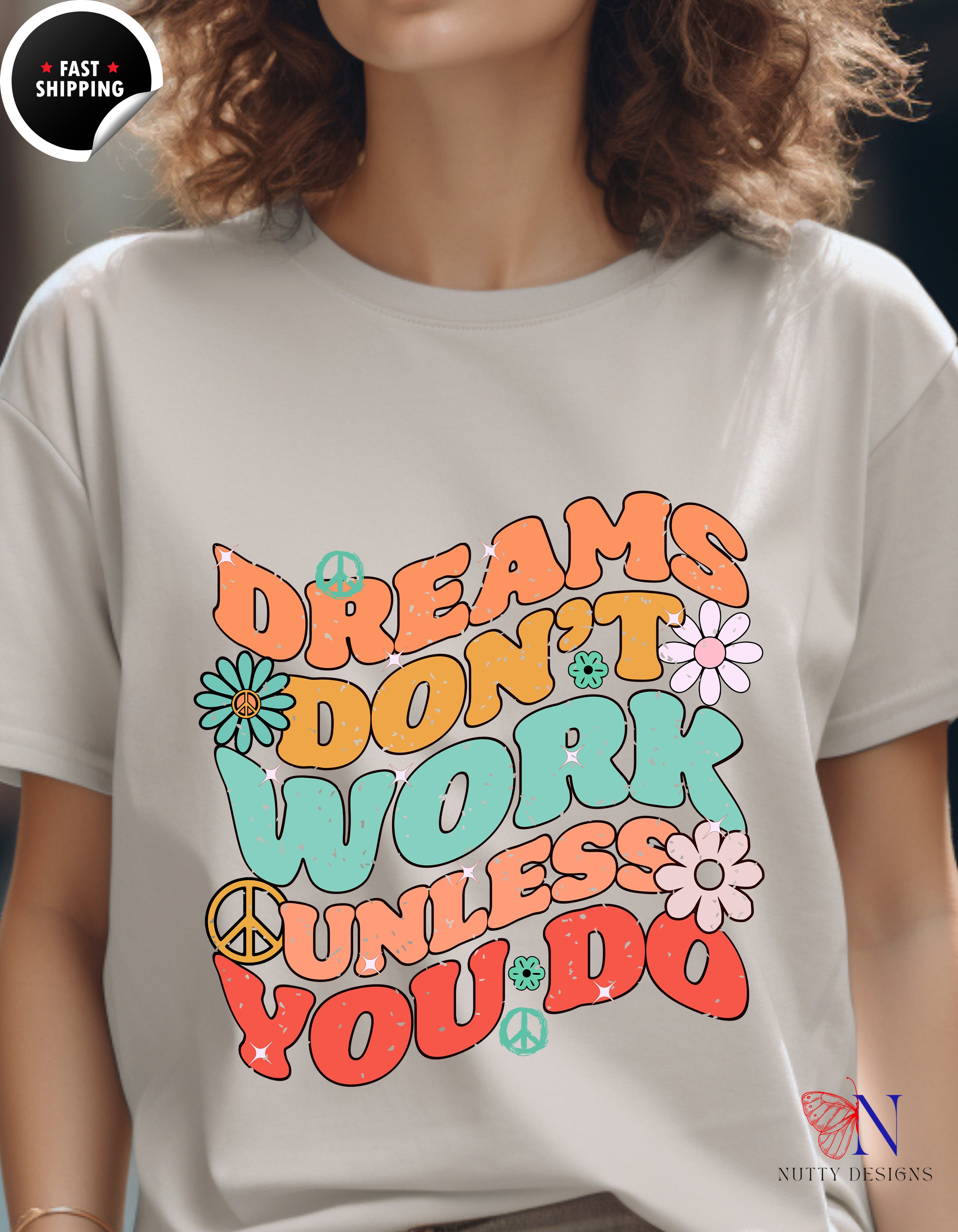 Motivational Graphic , Inspirational Quote Shirt, Positive T-Shirt Lifestyle Mockup | Nutty Designs