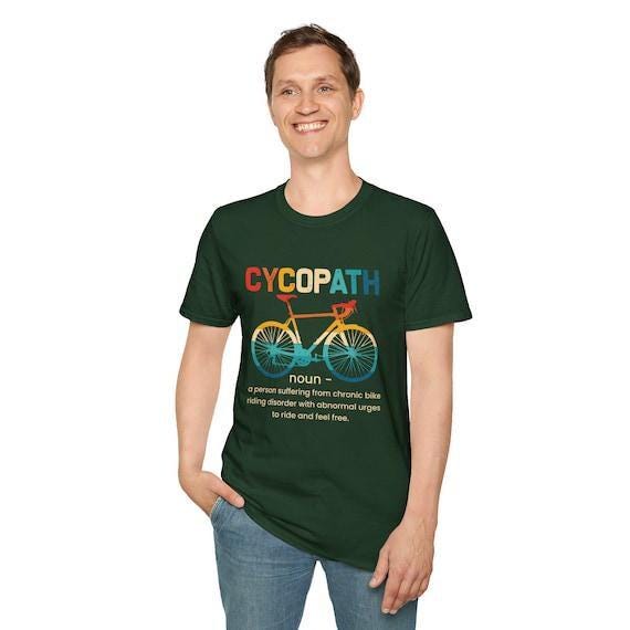 Cycopath Funny Biking Pun T-shirt | Cool Cycling Tee for Bicycle Lovers & Gift for Riders